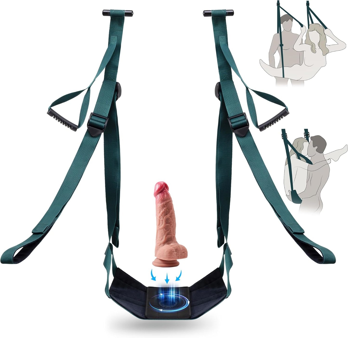DuoLuxe Premium Door Sex Swing with Dildo & Seat - SinfulX - Personal Care > Sexual Wellness > Sex Swing