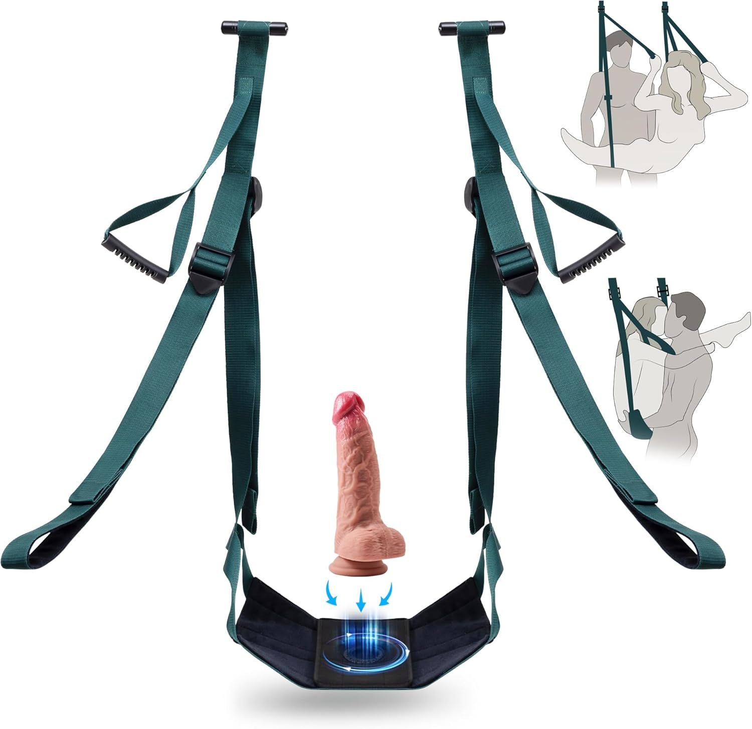 DuoLuxe Premium Door Sex Swing with Dildo & Seat - SinfulX - Personal Care > Sexual Wellness > Sex Swing