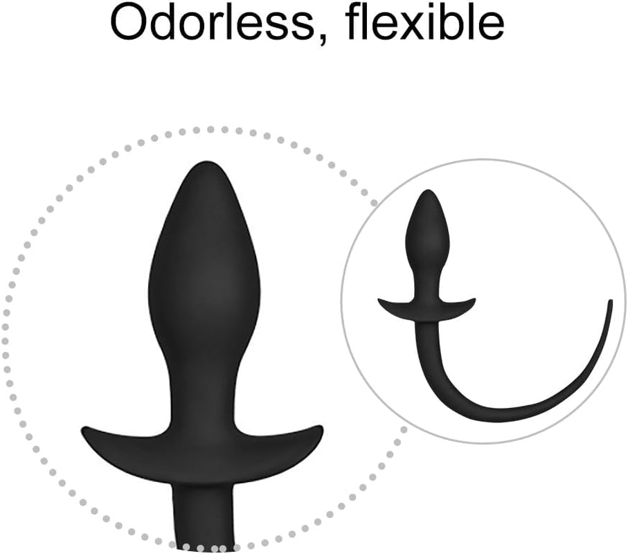 PuppyPlay Silicone Puppy Tail Butt Plug Trainer - SinfulX - 