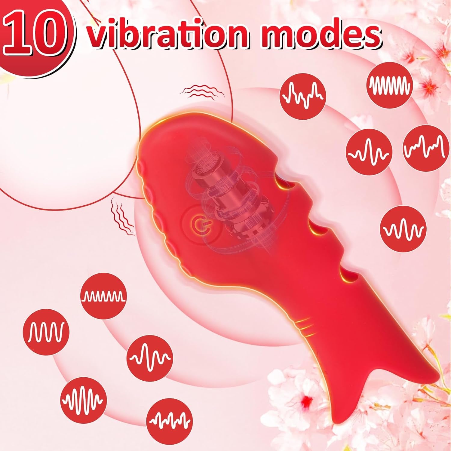 Finger Vibrator Sex Toys for Women- Quiet Pocket Vibrator with 10 Vibrations,G-Spot Clitoral Nipple Stimulator,Sexual Pleasure Tools for Female Mini Finger Vibrator Adult Toy,Solo Couples Play