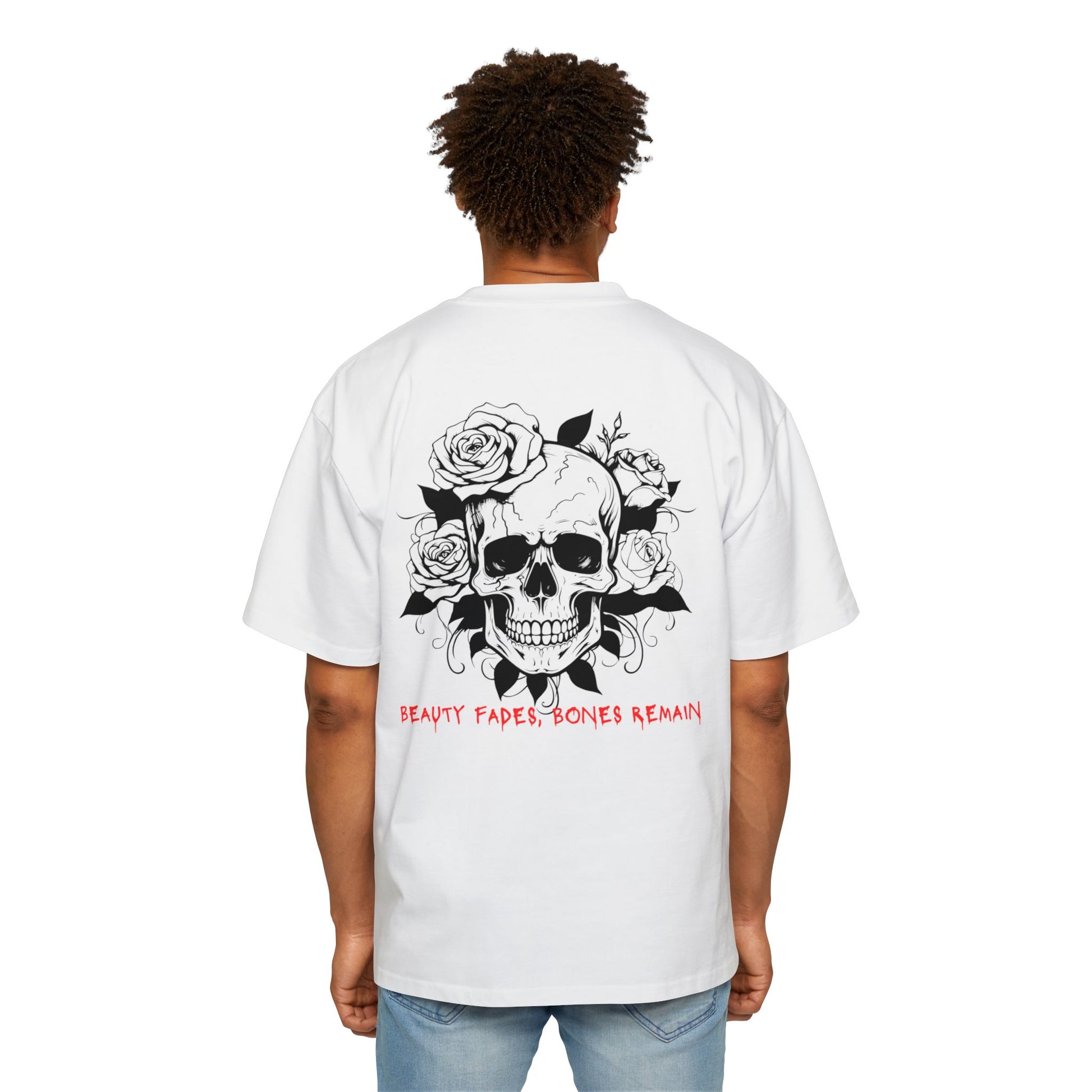 EA Men's Oversized Skull & Roses Tee - SinfulXOversized T-Shirt