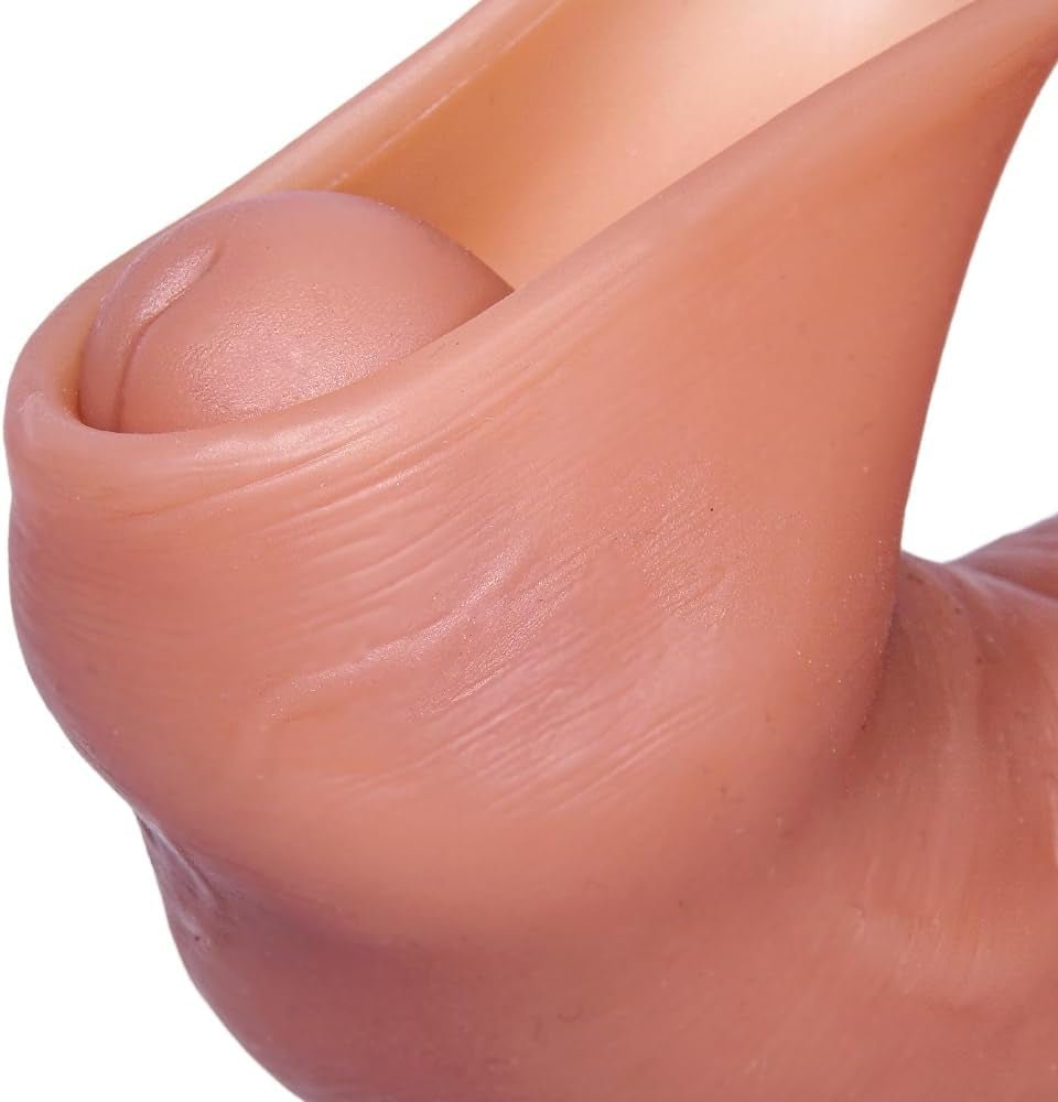 8 Inch Realistic Foreskin Dildo, Big Silicone Uncut Dildo with Balls and Veins, with Suction Cup,Cute Dildos for Beginners, Prostate G - Spot Stimulator, Vaginal Small Anal Dildos - SinfulX - 