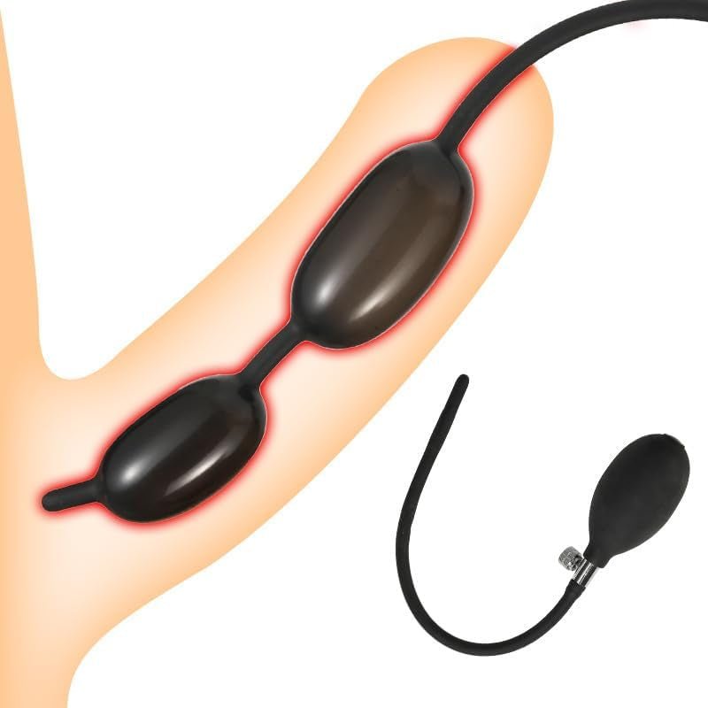 AeroCore Inflatable Urethral Plug Double Ball Dilator - SinfulX - Personal Care > Sexual Wellness > Penis Plug