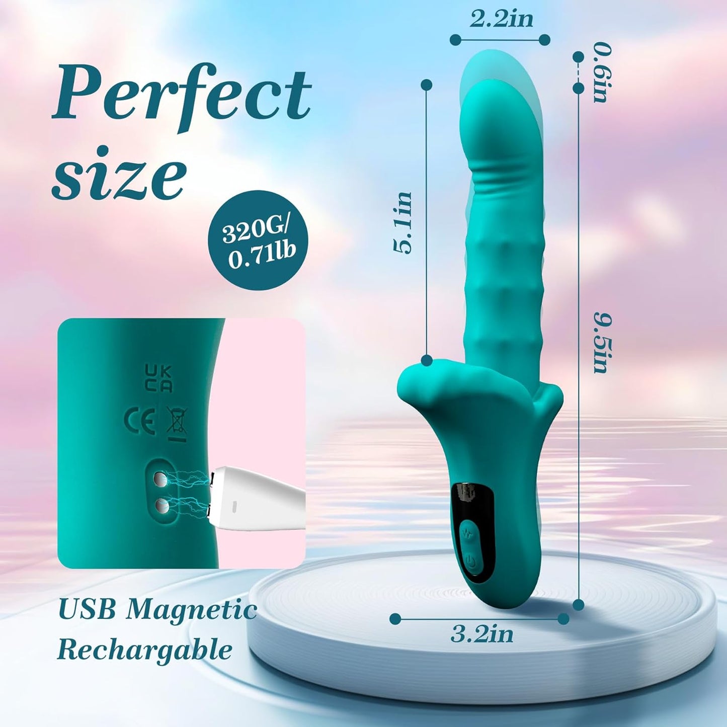 RosePulse Thrusting Vibrator Machine 9×9 Modes - SinfulX - 