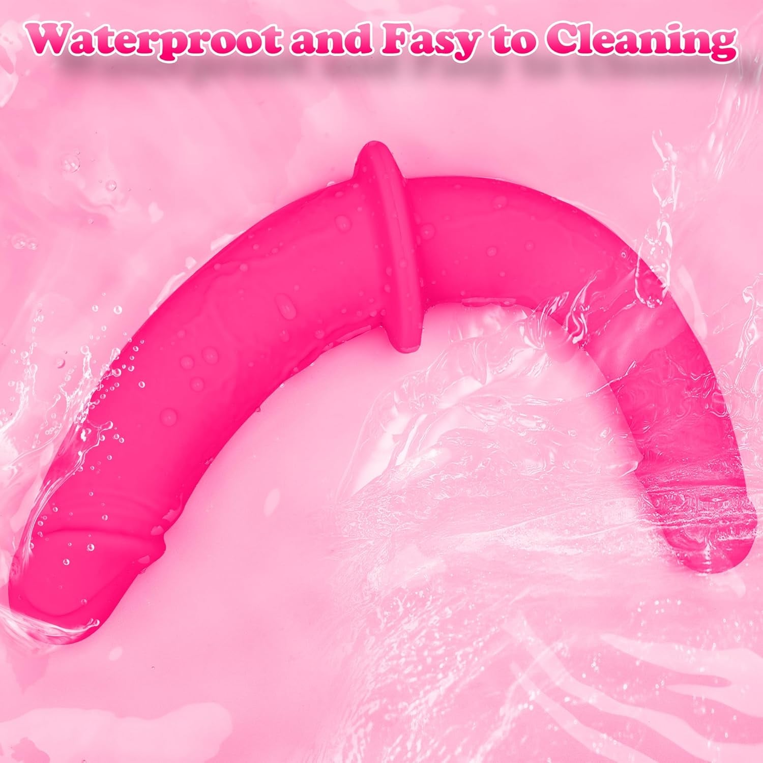 Strap on Dildo Womens Sex Toys - Double Ended Dildo Flesh Silicone Fantasy Dildo Long Dildos Strap on Harness Big Anal Dildos Female Sex Toy Adult Toys for Women(Red) - SinfulX - 