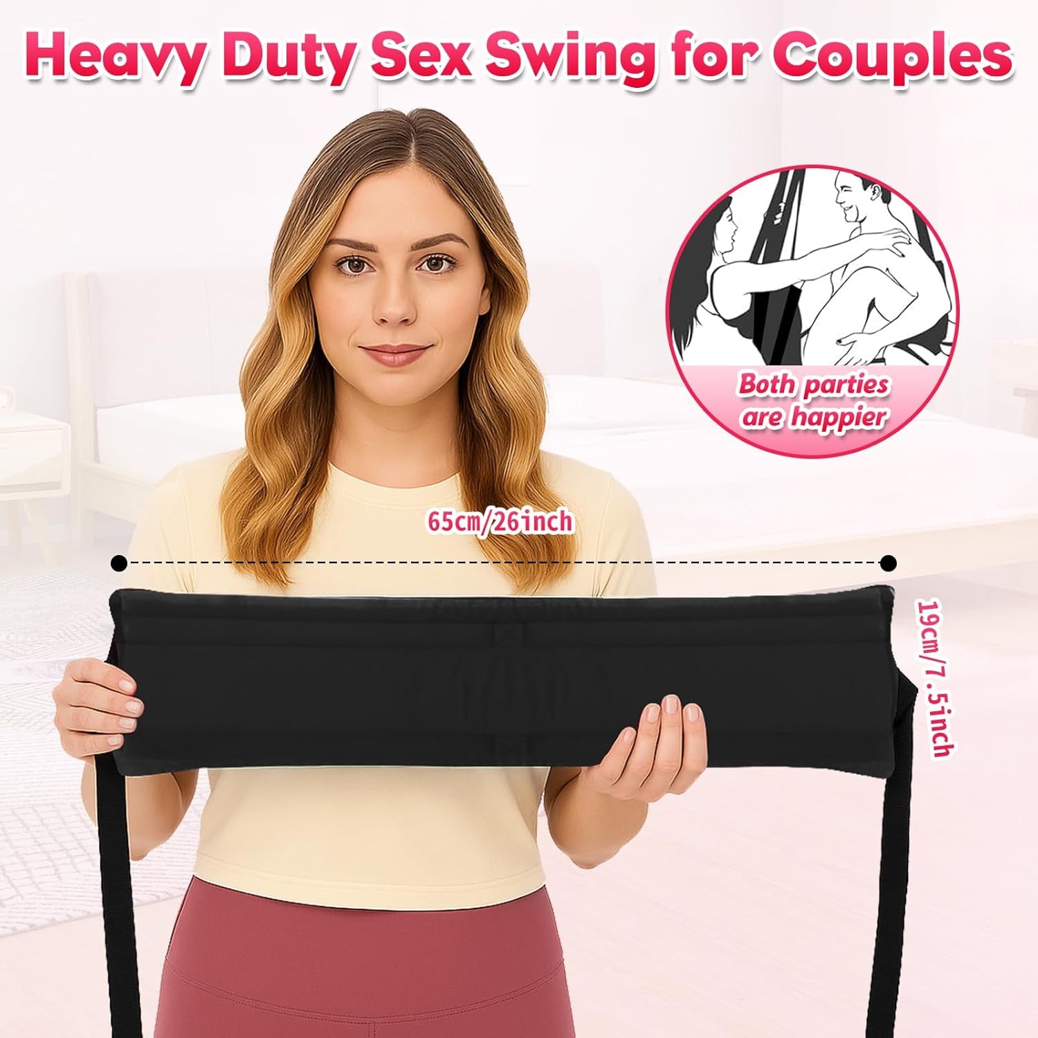 UltraPlush Heavy - Duty Door Sex Swing 800lb - SinfulX - 