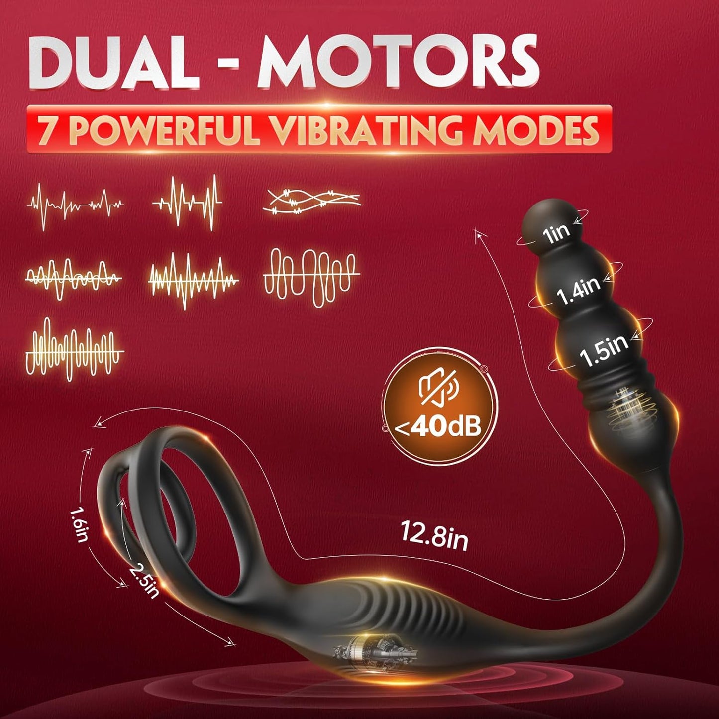 SyncThrustX Prostate Massager Cock Ring 10 Modes Thrusting - SinfulX - Personal Care > Sexual Wellness > Prostate Massager Cock Ring