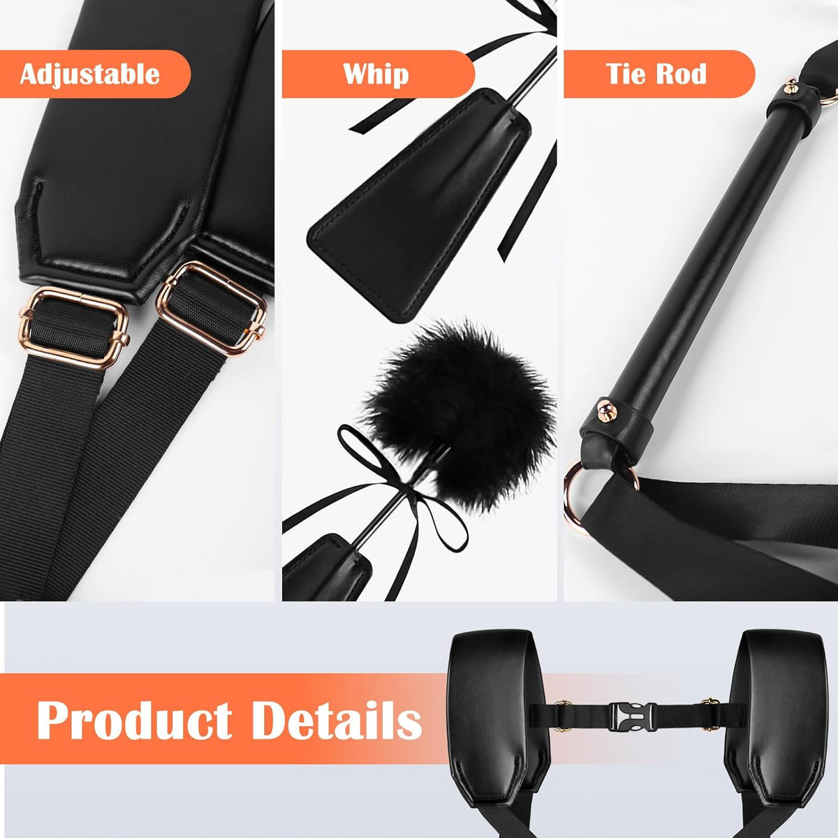 GripForm Doggy Style Sling Harness BDSM Kit Adjustable - SinfulX - Personal Care > Sexual Wellness > Sex Sling