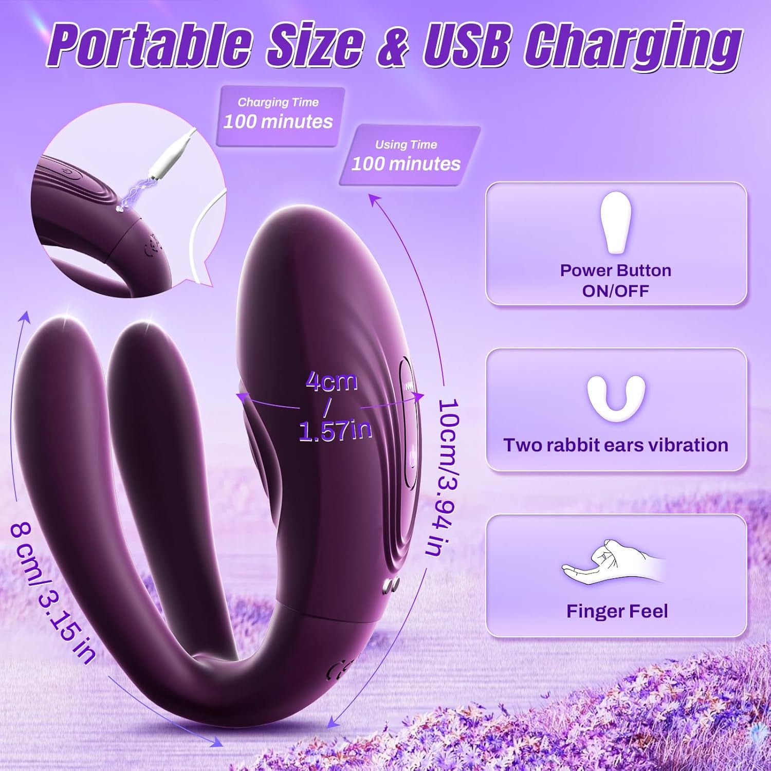 TapFusion Double Wearable Vibrator 10 Tapping 10 Modes - SinfulX - Personal Care > Sexual Wellness > Panty Vibrator