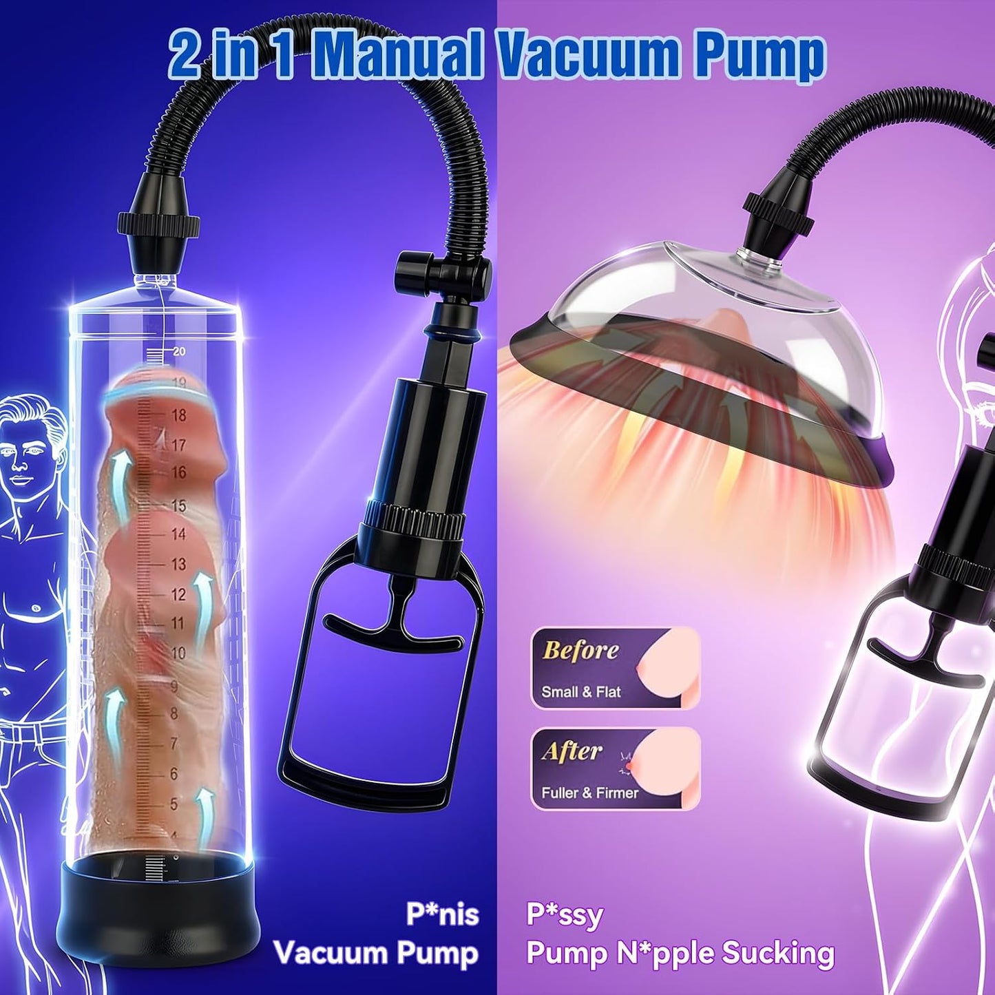 NocturneDuo 2-in-1 Penis & Pussy Pump Kit | Couples Vacuum Set