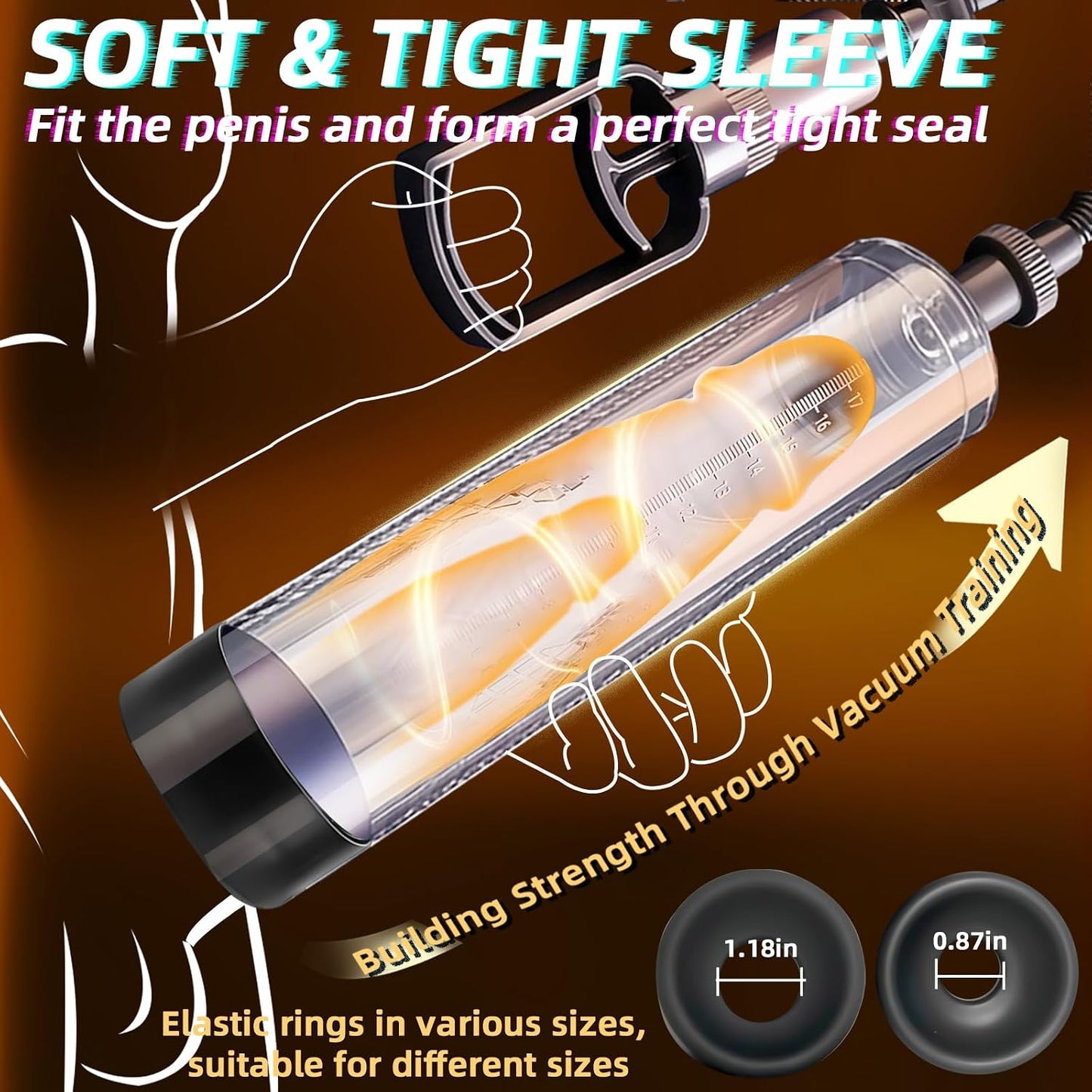 RaptureDraw Penis & Pussy Pump Set | Manual Vacuum Pump Kit