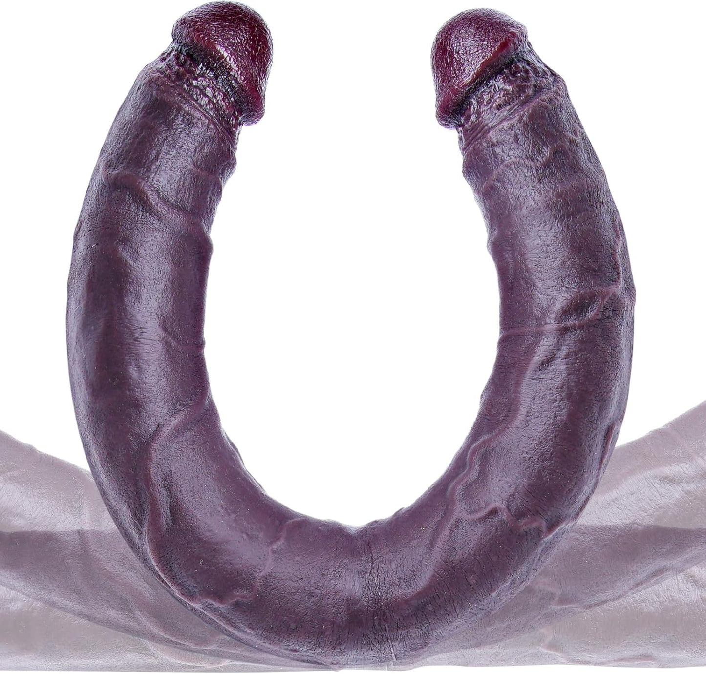 19.7 * 1.7 Inch Double Headed Giant Dildo, Double Sided Thick Black Penis, Silicone Long Giant Toy, XXL Large Realistic Dildo, Wide Anal/Vaginal Massager for Couple Lesbian and Gay Play - SinfulX - 