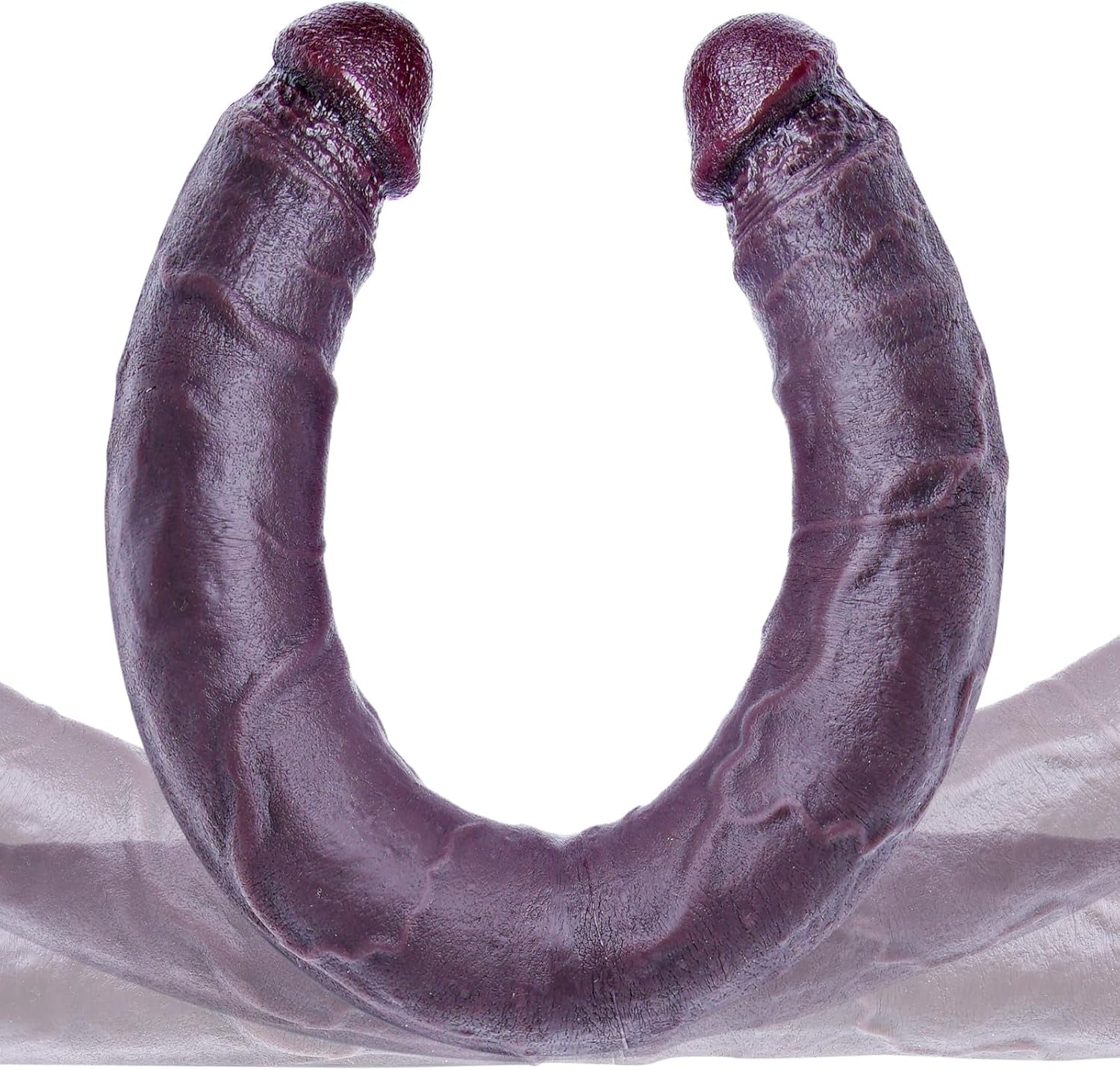 19.7 * 1.7 Inch Double Headed Giant Dildo, Double Sided Thick Black Penis, Silicone Long Giant Toy, XXL Large Realistic Dildo, Wide Anal/Vaginal Massager for Couple Lesbian and Gay Play - SinfulX - 