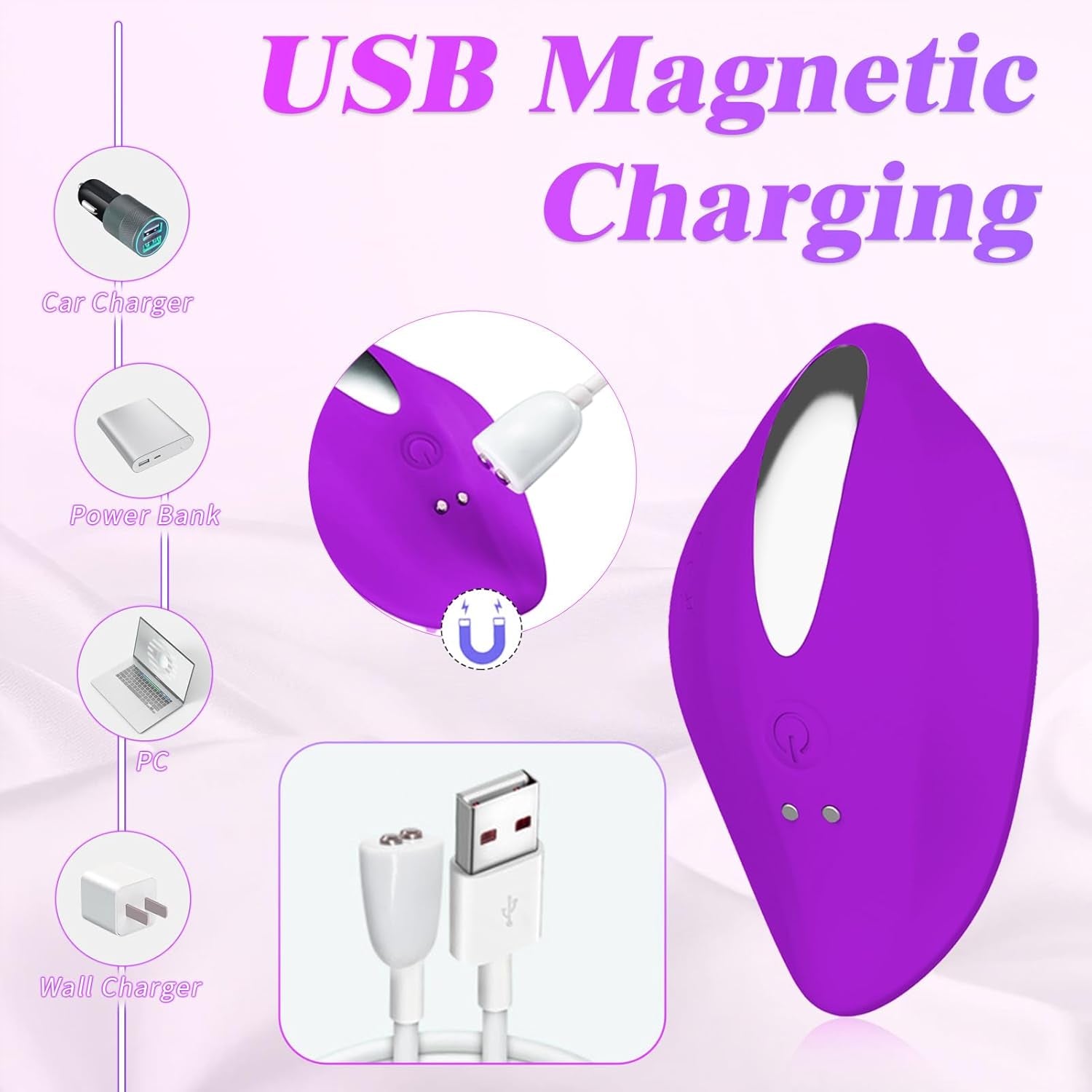 WhisperRose Wearable Panty Vibrator Remote 12 Modes - SinfulX - Personal Care > Sexual Wellness > Panty Vibrator