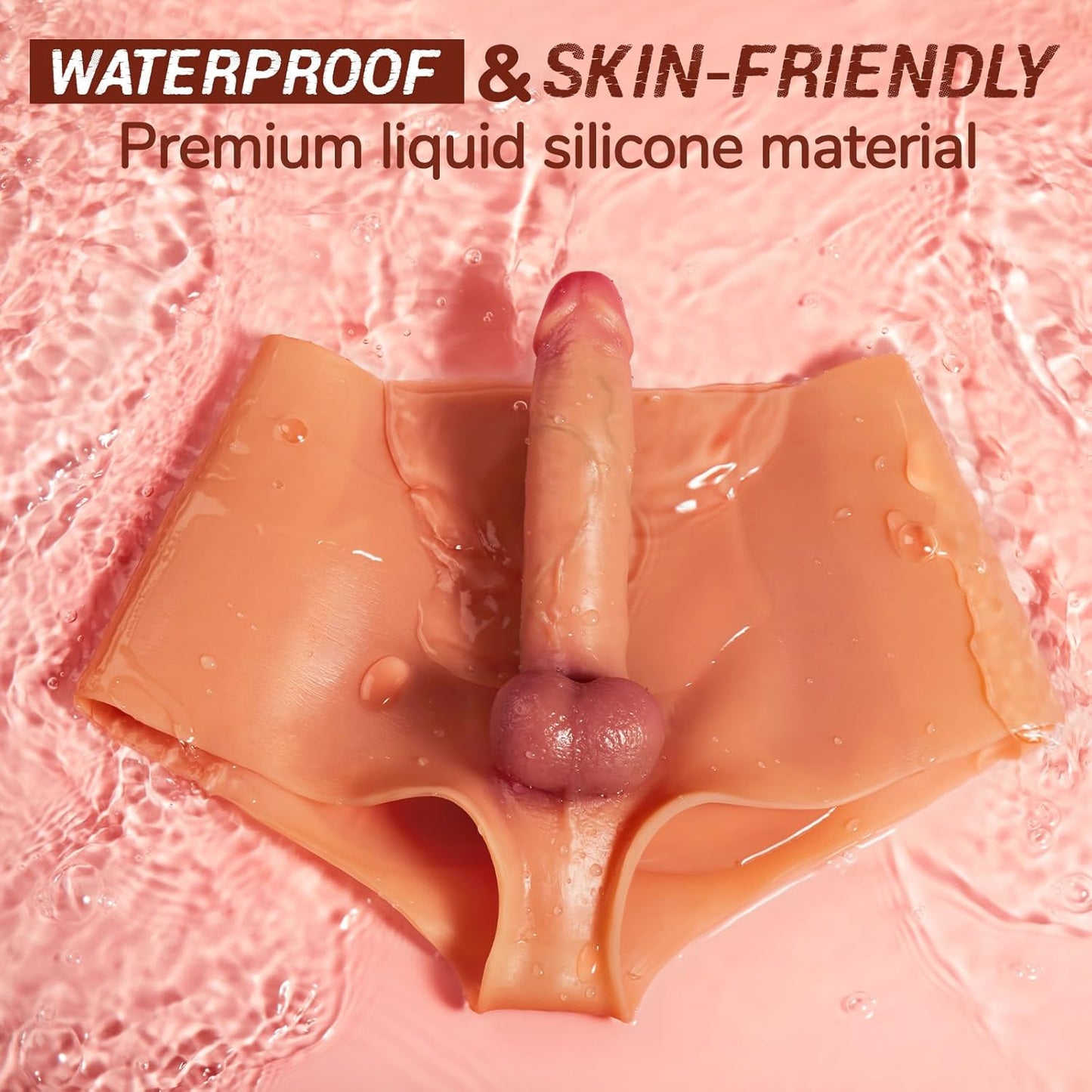 Strap on Dildo Sex Toys - Strap on Harness High Elastic Silicone Wearable Dildos Panties with 7.3'' Solid Penis, Realistic Dildo Transgender Clothing Adult Sex Toy for Lesbians Couple - SinfulX - 