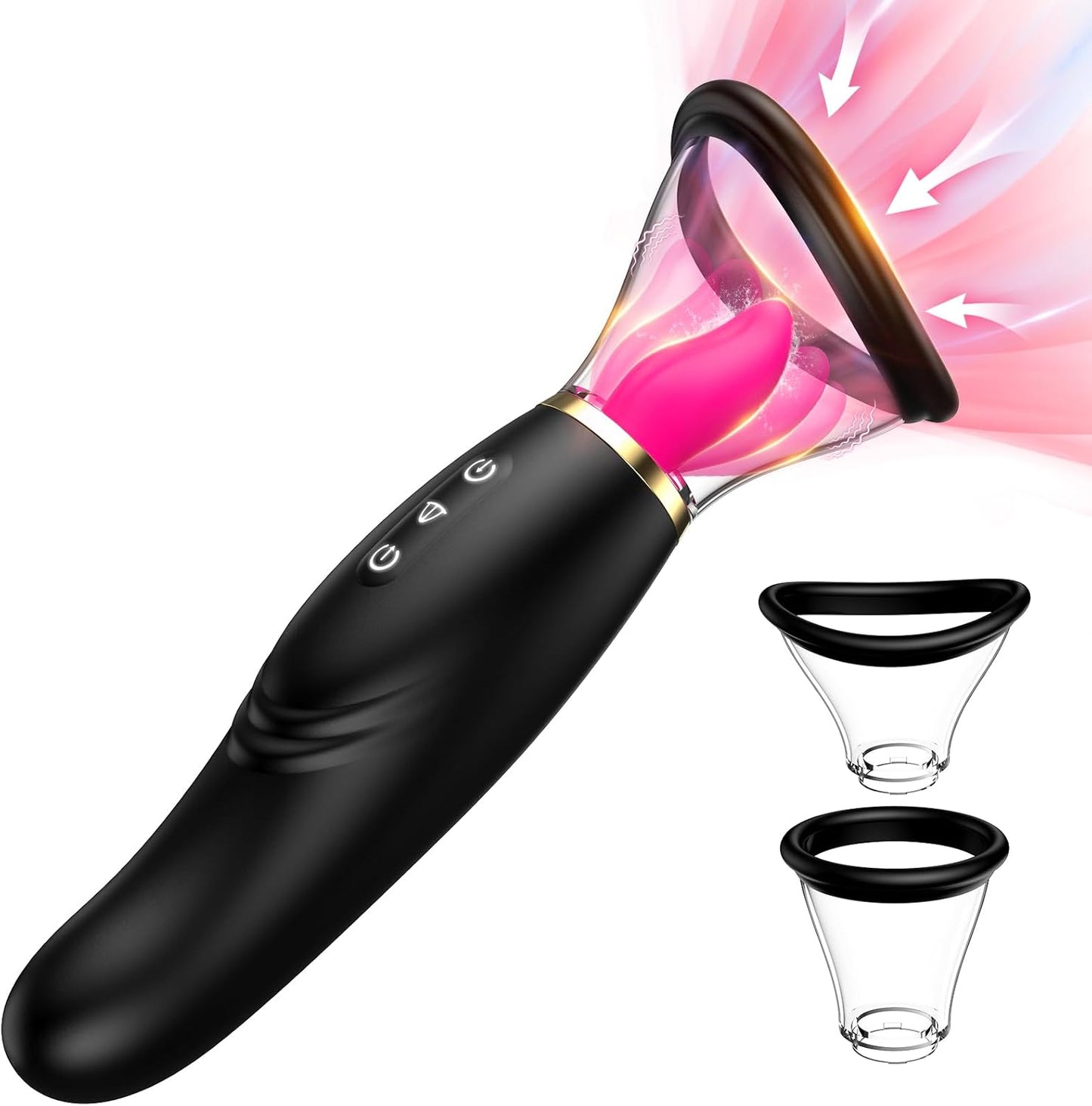 Sucking Vibrator Sex Toys for Women - Tongue Vibrators Women Sex Toy for Clitoral Nipple with 7 Licking & Scuking Clitoral & 10 Vibration Mode, Removable Cup G Spot Adult Sex for Woman Couples - SinfulX - 