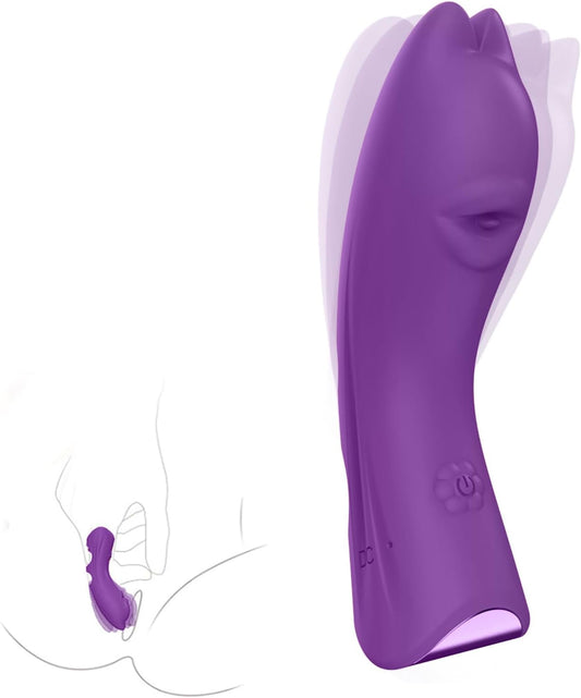 Cat Finger Vibrator - 10 Speeds Vibrating Finger Sex Toy for Women, G-Spot & Clitoral Stimulator, Mini Vibrator Portable Couples Sex Toys, Female Adult Sex Toys Juguetes Sexuales(Purple)