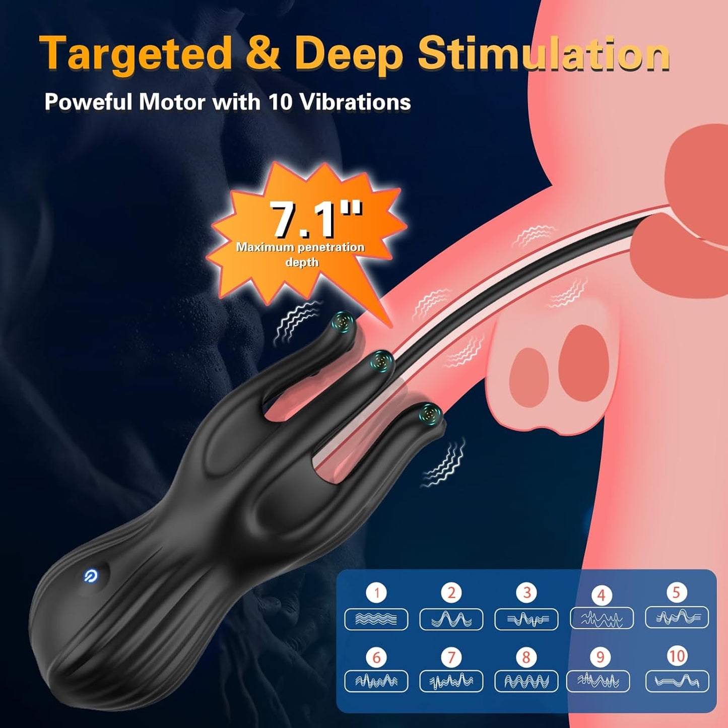 NexusGlide 3 - in - 1 Penis Vibrator Urethral Trainer - SinfulX - Personal Care > Sexual Wellness > Penis Plug