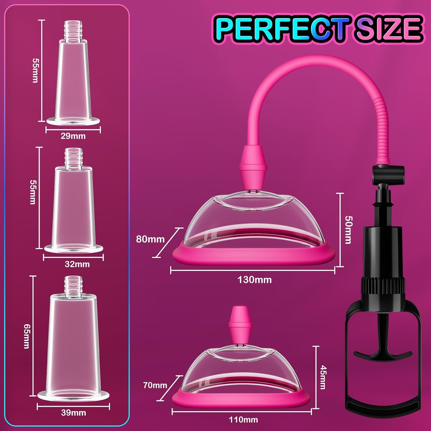 RavishVice Pussy Pump Kit 5PCS | Clit & Nipple Sucker Set