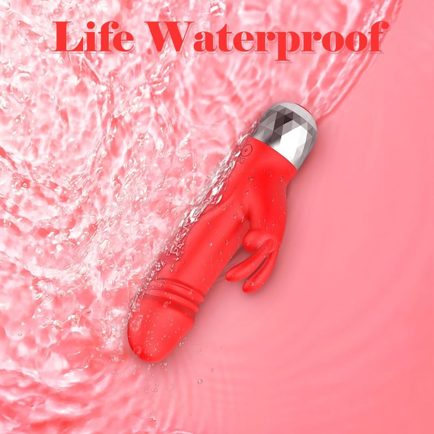 Dildo Bullet Vibrator Sex Toys - Mini Rabbit Vibrators with 12 Vibration Modes, Small Dildos Clitoral G Spot Vibrator for Women Pleasure, Powerful Female Rechargeable Adult Toy for Couple Games