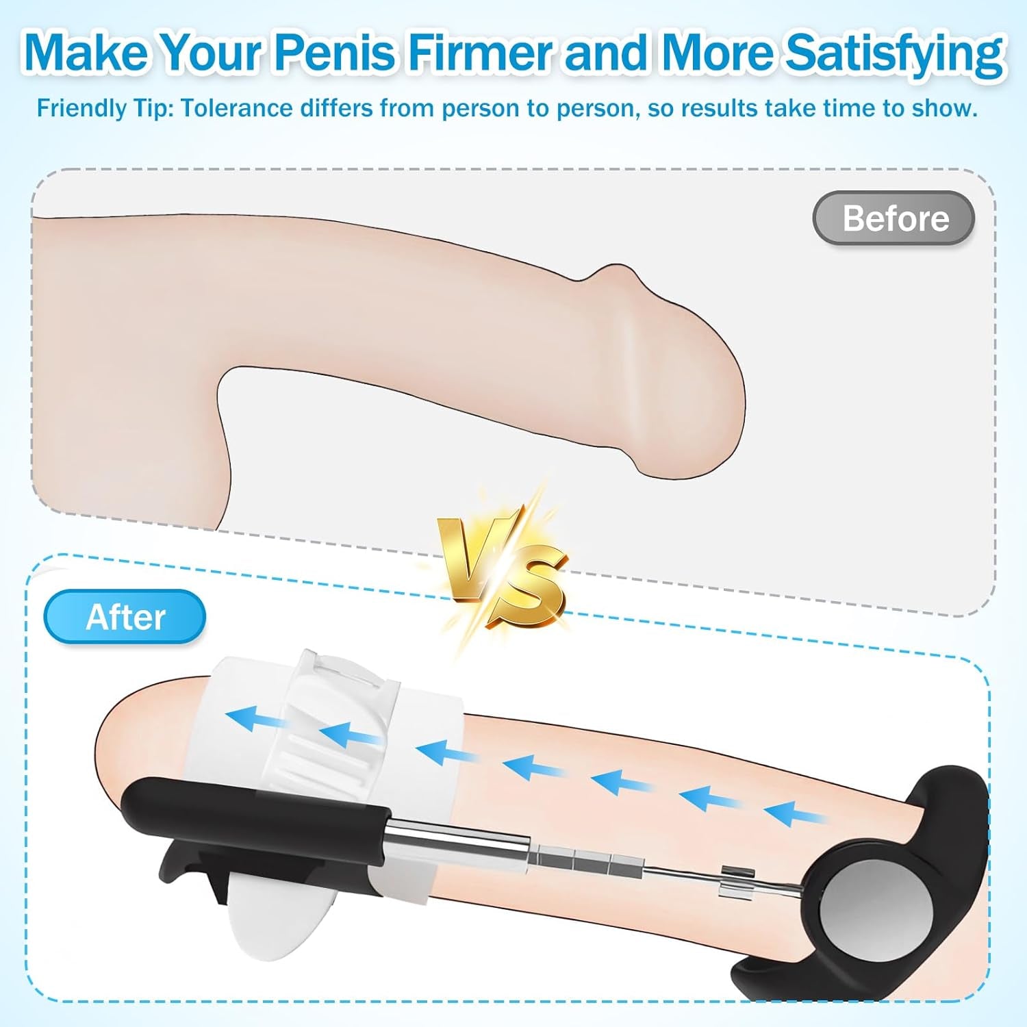 Penis Extender Penis Pump Kit, Sex Toys - Pumps & Enlargers for Men, Effective Wearable Male Penis Extension Device, Adjustable Penis Stretcher Device Adult Sex Toys & Games - SinfulX - 