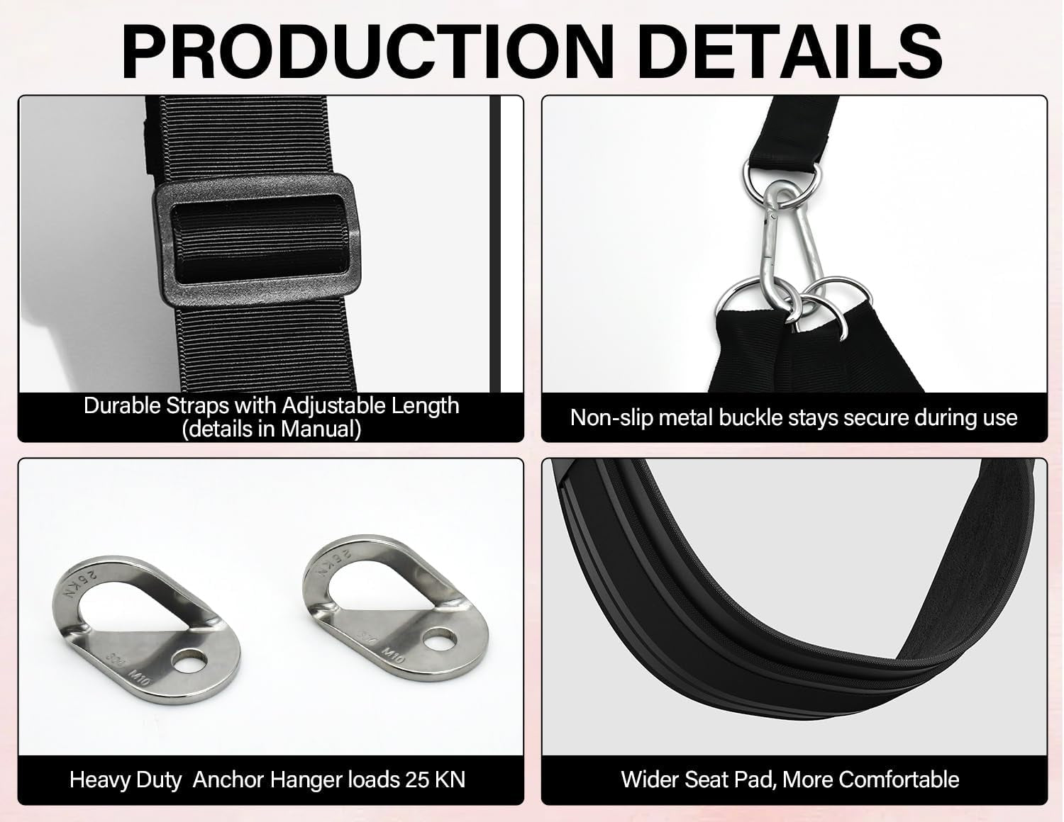 ElarisX Adjustable Door Swing with Handles - SinfulX - Personal Care > Sexual Wellness > Sex Swing