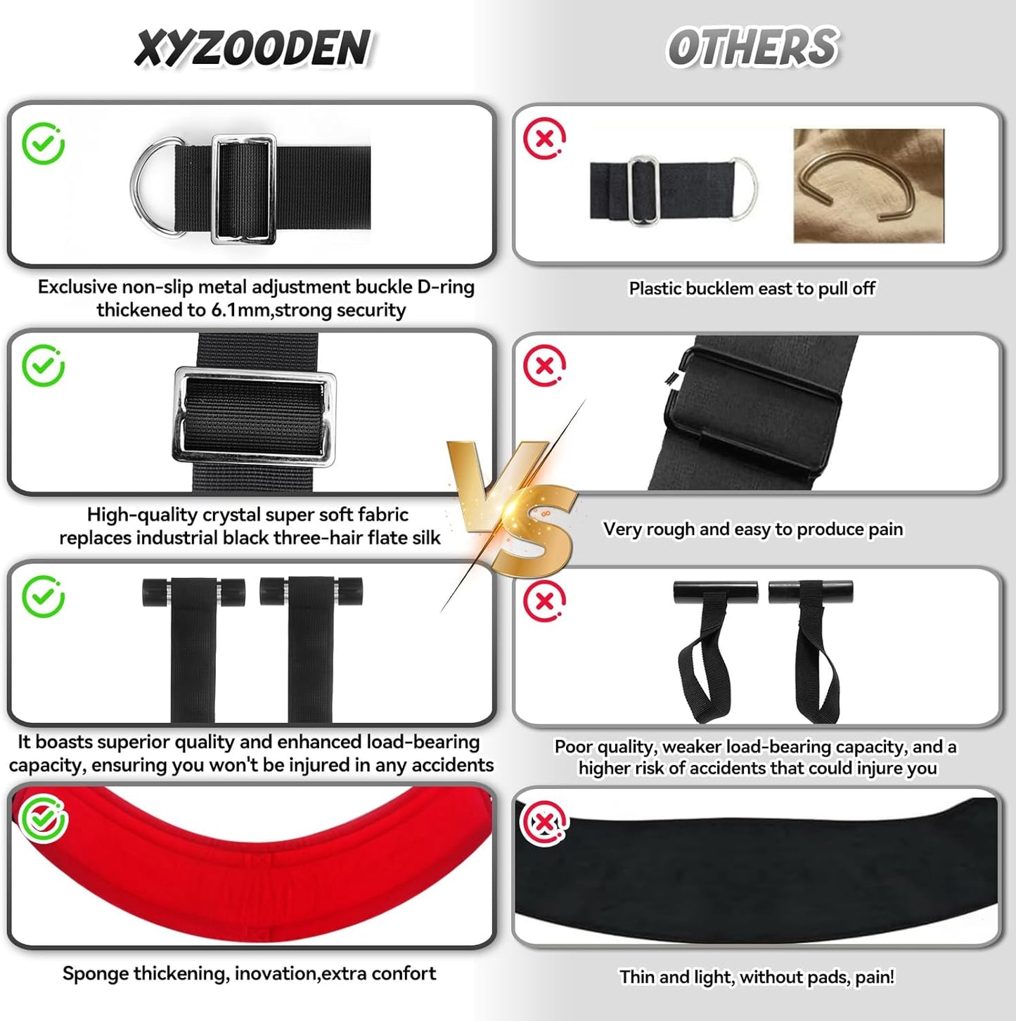 ScarletRise Door Sex Swing 800lb Cushioned - SinfulX - 