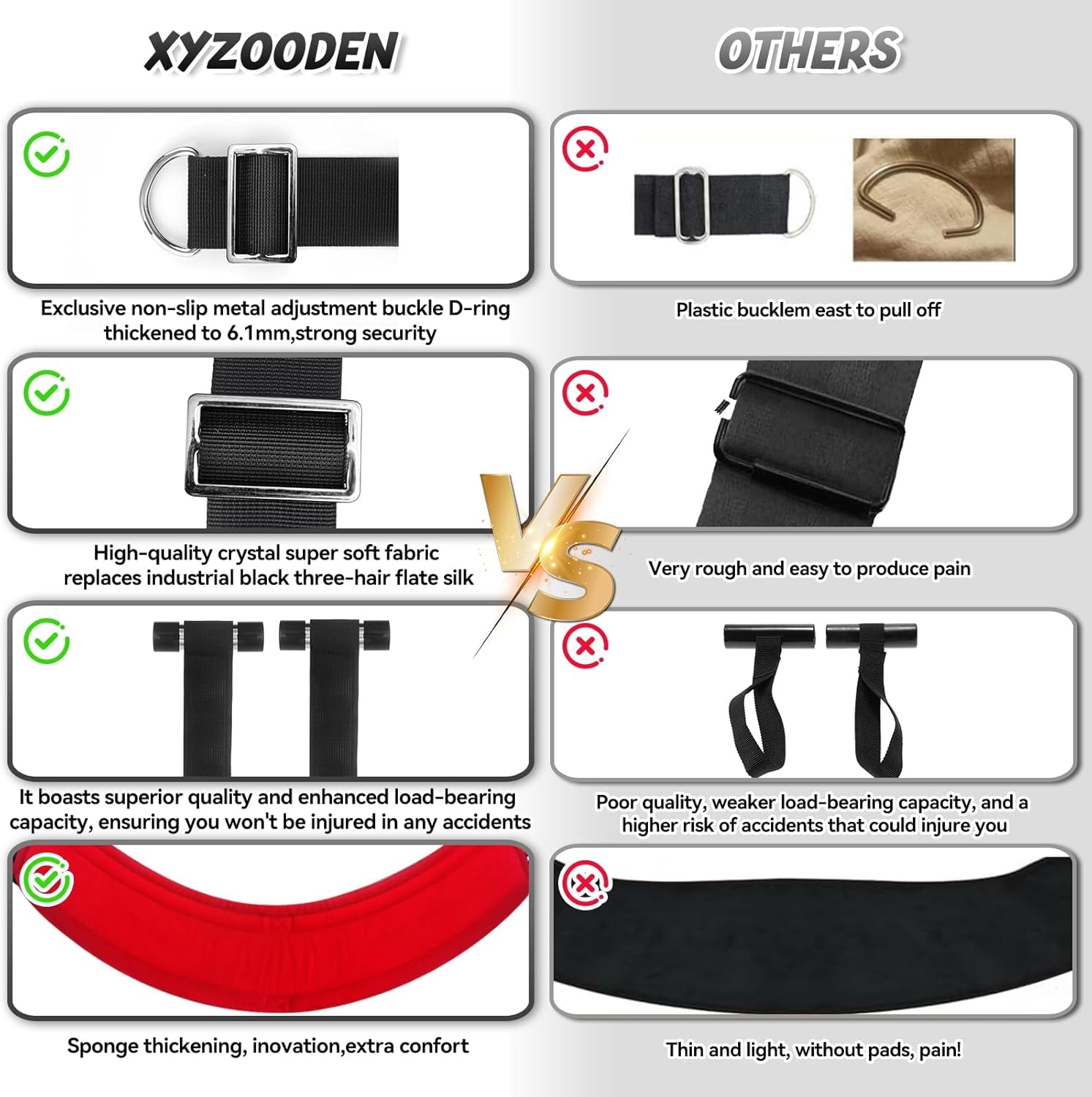 ScarletRise Door Sex Swing 800lb Cushioned - SinfulX - 