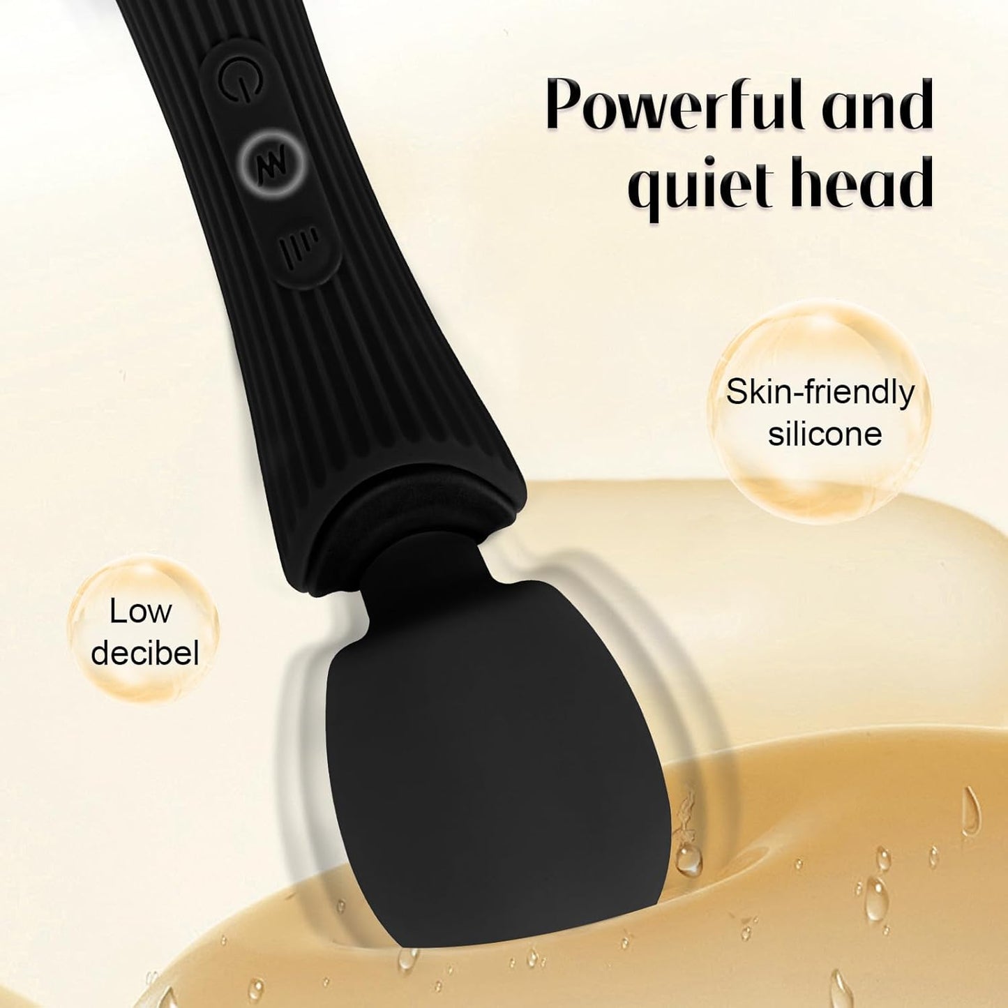ShadowPulse Compact Wand Vibrator 12 Modes Waterproof - SinfulX - Personal Care > Sexual Wellness > Wand Vibrator