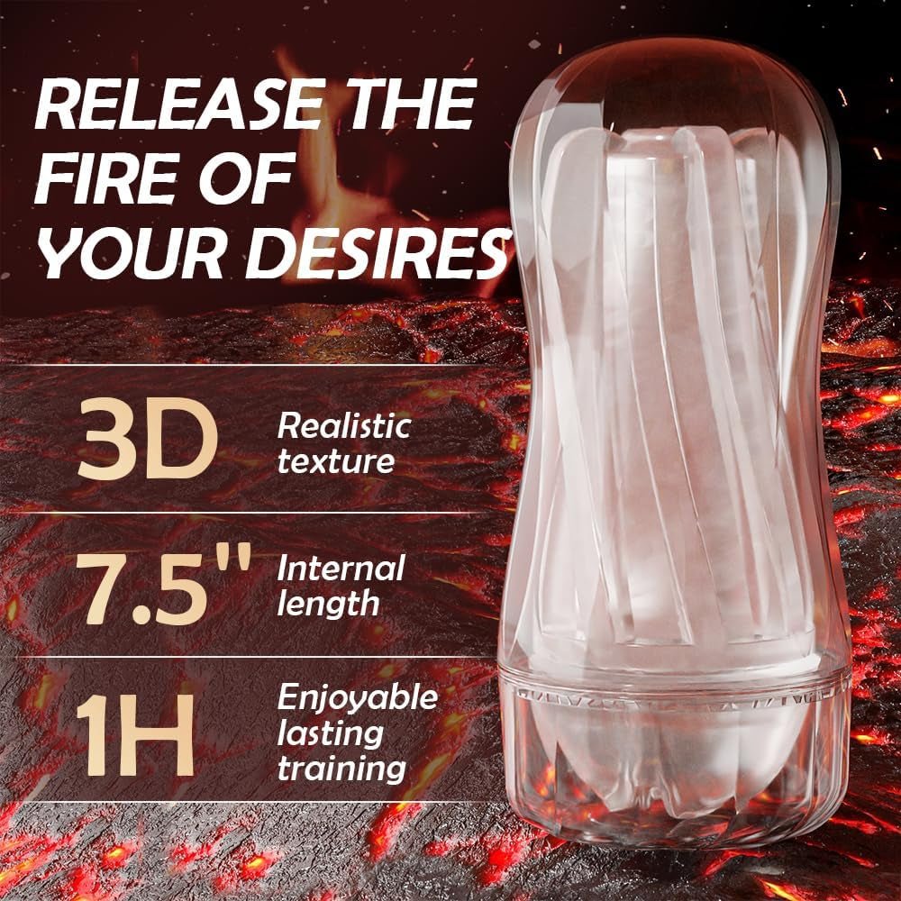 ClearGrip Spiral Suction Transparent Stroker - SinfulX - Fleshlight/Masturbator
