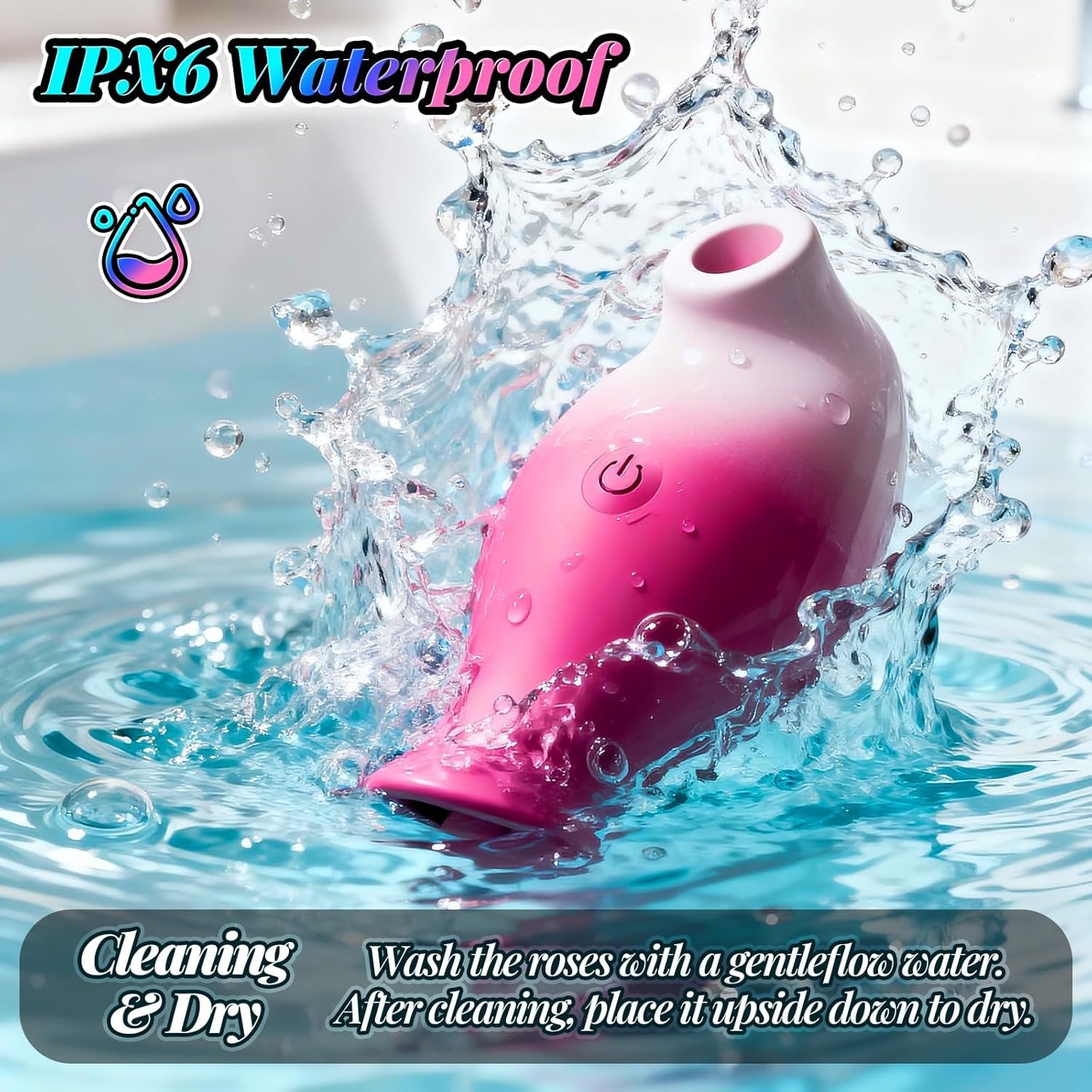Sucking Vibrator Women Sex Toys，Sucking & Licking 2 in 1 Clitoris Vibrator for Women with 10 Powerful Modes, App Control Clit Sucker Nipple Stimulating Suction Toys, Female Vibrators Rose Sex Toy - SinfulX - 