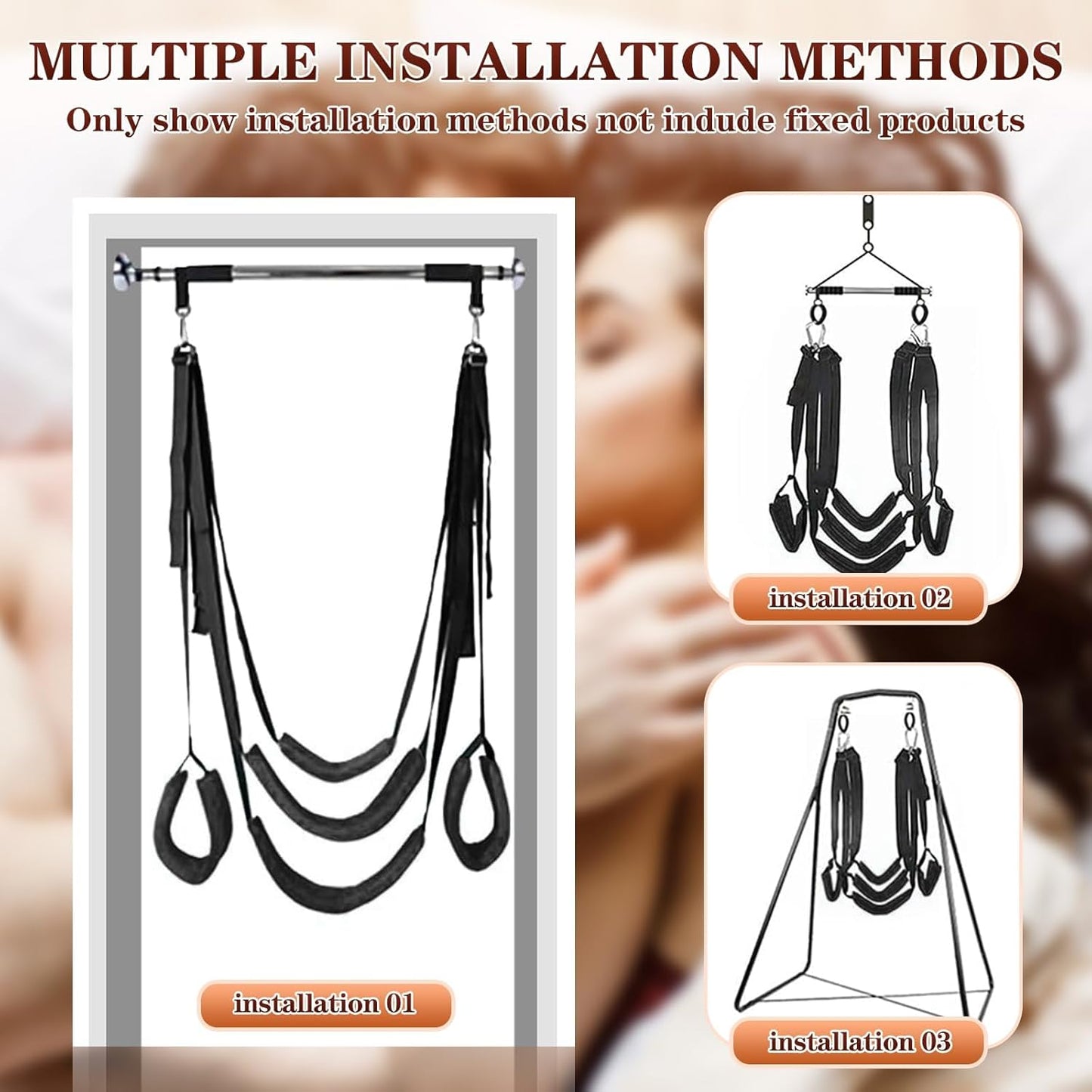 VelmoraX Ceiling & Door Sex Swing Adjustable - SinfulX - Personal Care > Sexual Wellness > Sex Swing