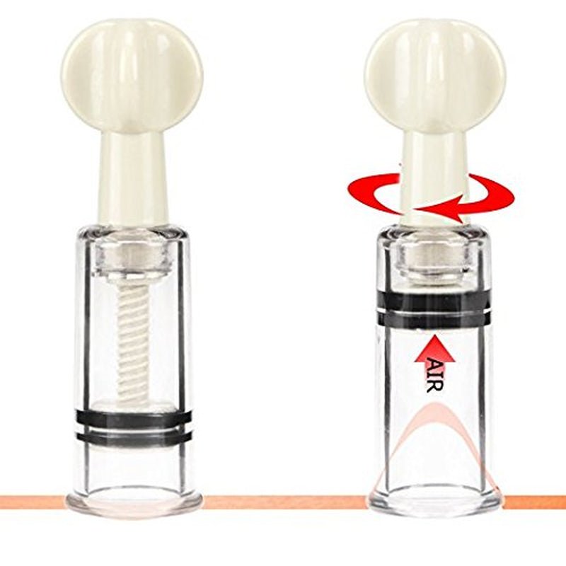 TwistVacuum Manual Nipple Corrector Cups for Flat Nipples - SinfulX - Personal Care > Sexual Wellness > Nipple Stimulator