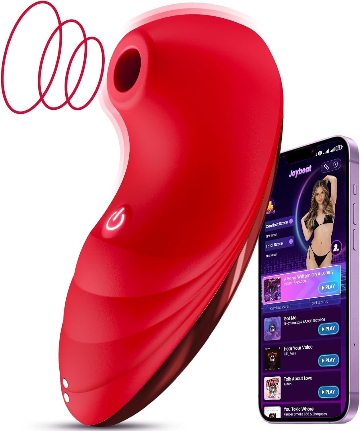 Vibrator Adult Sex Toys - AI Sync Rose Toy Adult Toys for Women Clitoral Nipple Sucker Vibrators with 7 Sucking & Vibrating Modes, Womens Rose Sex Toy Suction Vibrator for Woman Couples - SinfulX - 