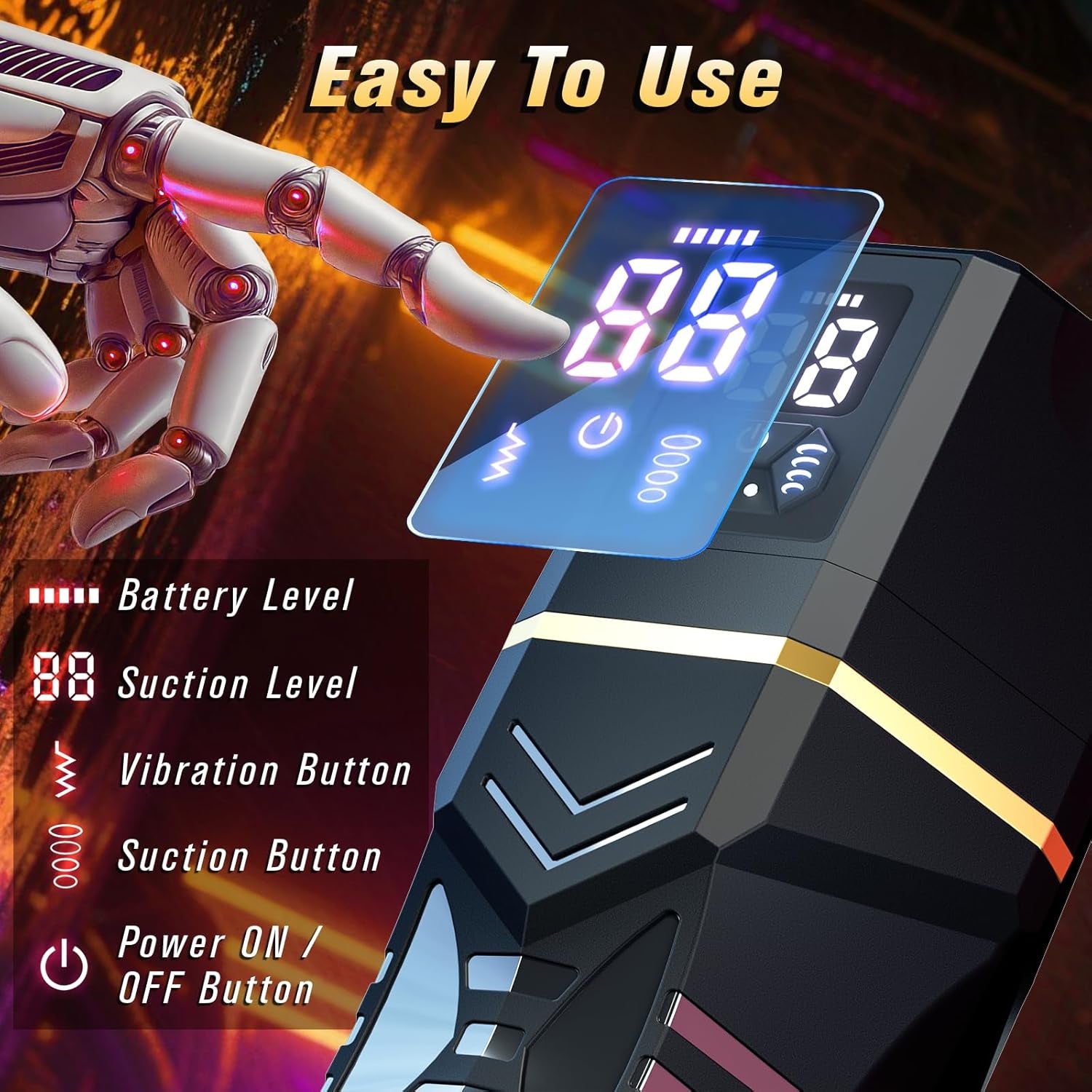 Male Masturbator Sex Toys for Men - Vibrating Pocket Pussy with 5 Sucking Blowjob Modes, 9 Vibration Modes Penis Pump Adult Sex Toy, 3D Realistic Texture Vaginal, Soft Sleeve Couple Sex Toys & Game - SinfulX - 