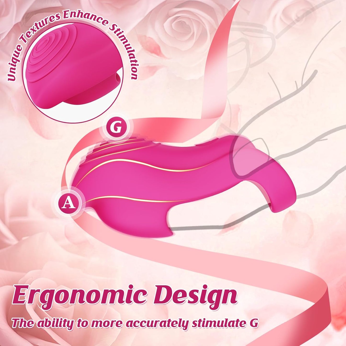 Adult Sex Toys - Finger Vibrator with 9 Vibration + 5 APP Modes, Women Sex Toys Mini Vibrator for G-Spot, Clitoral, Anal, Nipple Stimulation, Quiet & Waterproof Adult Toys for Women Couples