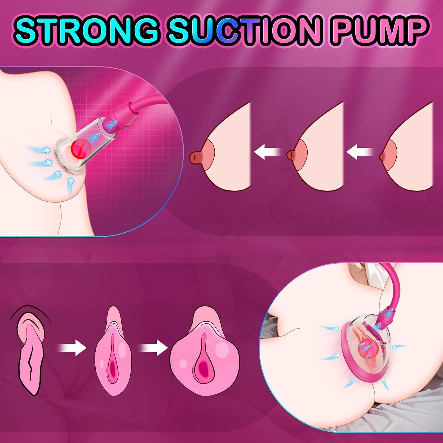 RavishVice Pussy Pump Kit 5PCS | Clit & Nipple Sucker Set