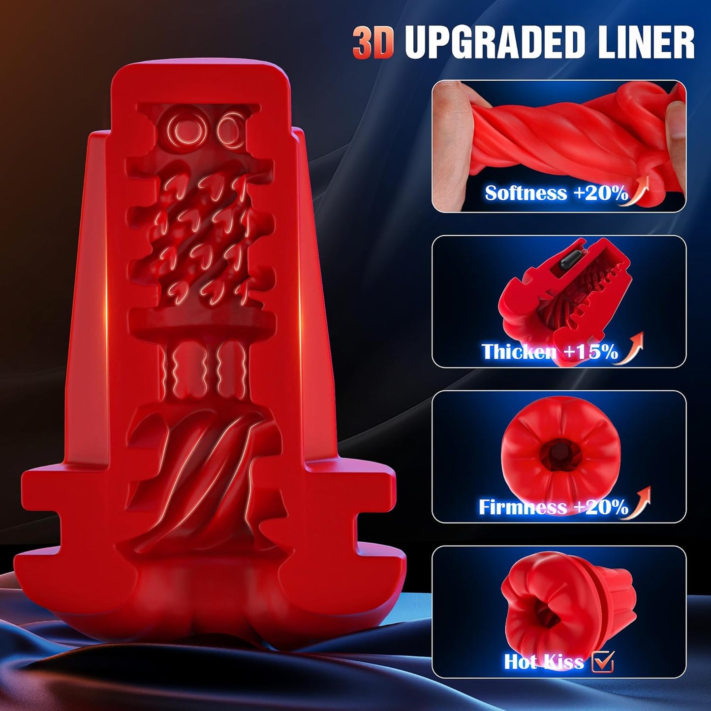 FlexMouth 5 - in - 1 Male Suction Masturbator 9 Vibration Stroker Cup - SinfulX - Personal Care > Sexual Wellness > Male Suction Vibrator