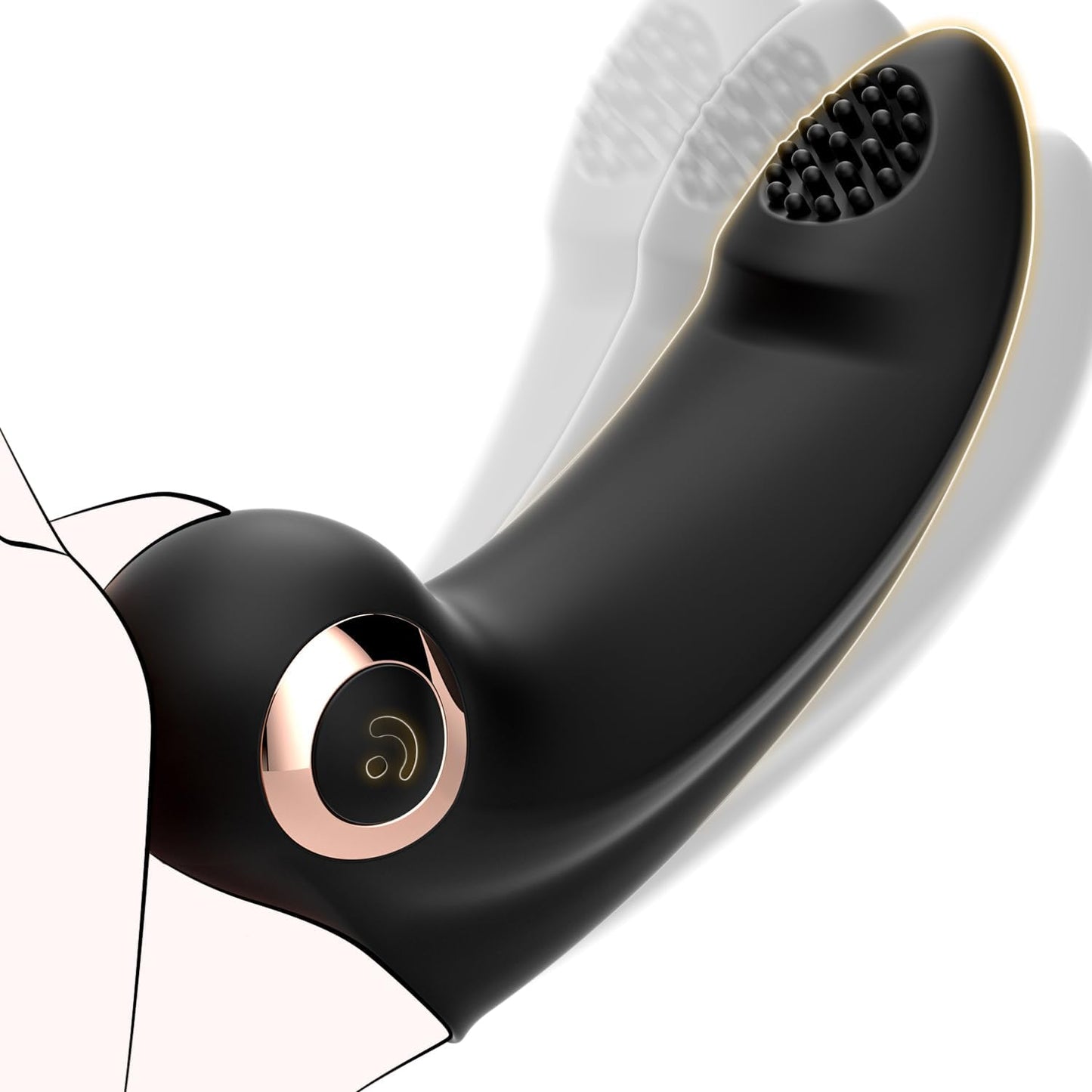 NoirTouch Finger Vibrator 10 Modes Waterproof Quiet Black - SinfulX - Personal Care > Sexual Wellness > Finger Vibrator