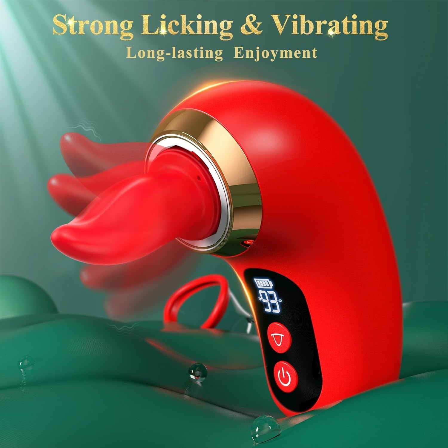 Vibrator Sex Toys for Women - 5IN1 AI APP Rose Toy Adult Toys Sucking Vibrator, 3 Sucking, 9 Tongue Licking & Vibrating Sex Toy, 2 Removable Cup LCD Display Clitoral Vibrators Sex Novelties - SinfulX - 