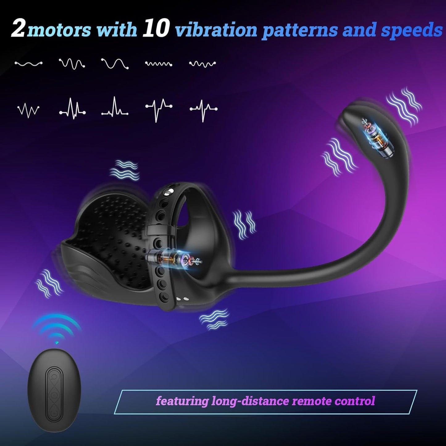 FlexCoreX Prostate Massager Cock Ring Remote Waterproof Kit - SinfulX - Personal Care > Sexual Wellness > Prostate Massager Cock Ring