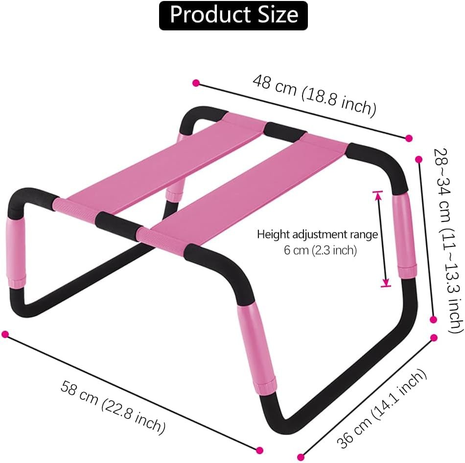 BlushBounce Pink Adjustable Sex Chair Position Aid - SinfulX - 
