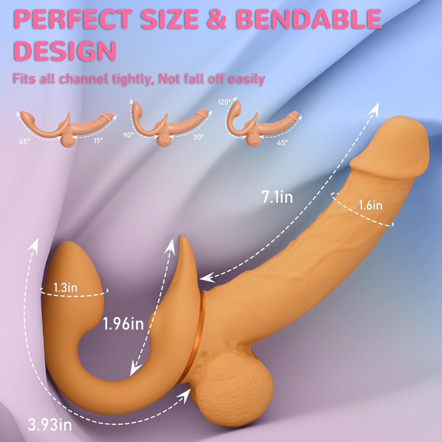 FlexThrust Strapless Strap On Thrusting Vibrator - SinfulX - Personal Care > Sexual Wellness > Strapless Strap - On