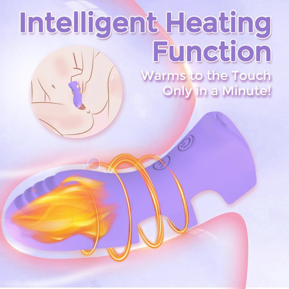 Finger Vibrator APP Remote Control Adult Toys for Women Sex Toys, Mini Vibrator with 10 Vibrations & Heating Clit Nipple G Spot Vibrators, Adult Toy Female Sex Toy Vibrater Couples Sex Toys Vibradores