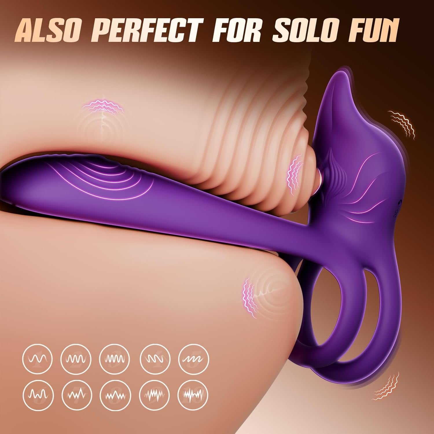 FoxSync Vibrating Cock Ring G - Spot Clit Stimulator App - SinfulX - Personal Care > Sexual Wellness > Couples Cock Ring