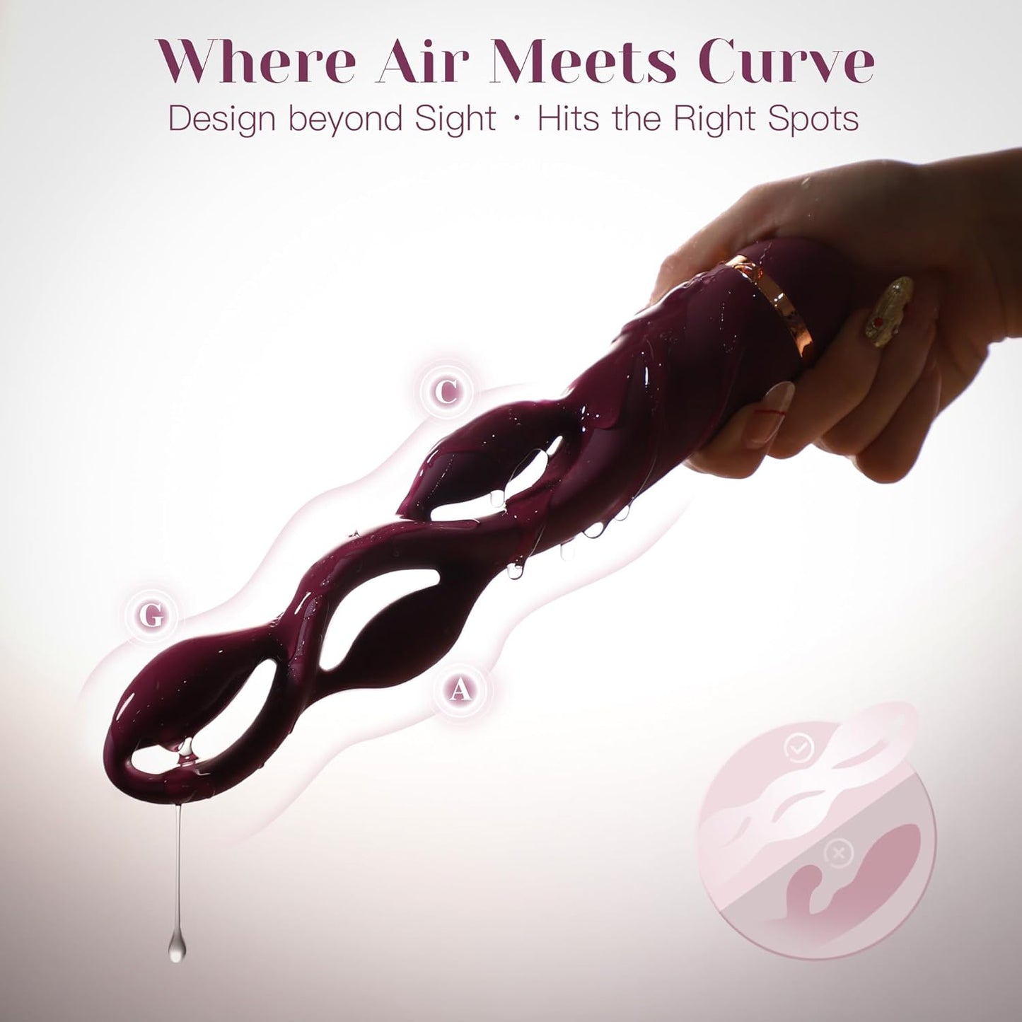 G Spot Vibrator Adult Toy -  Premium Vibrators with 10 Modes, Triple Stimulation Full Silicone Silent Vibrator IPX7 Waterproof, Clitoral Anal Beeds Nipple Toys Adult Toys for Women Men Couple