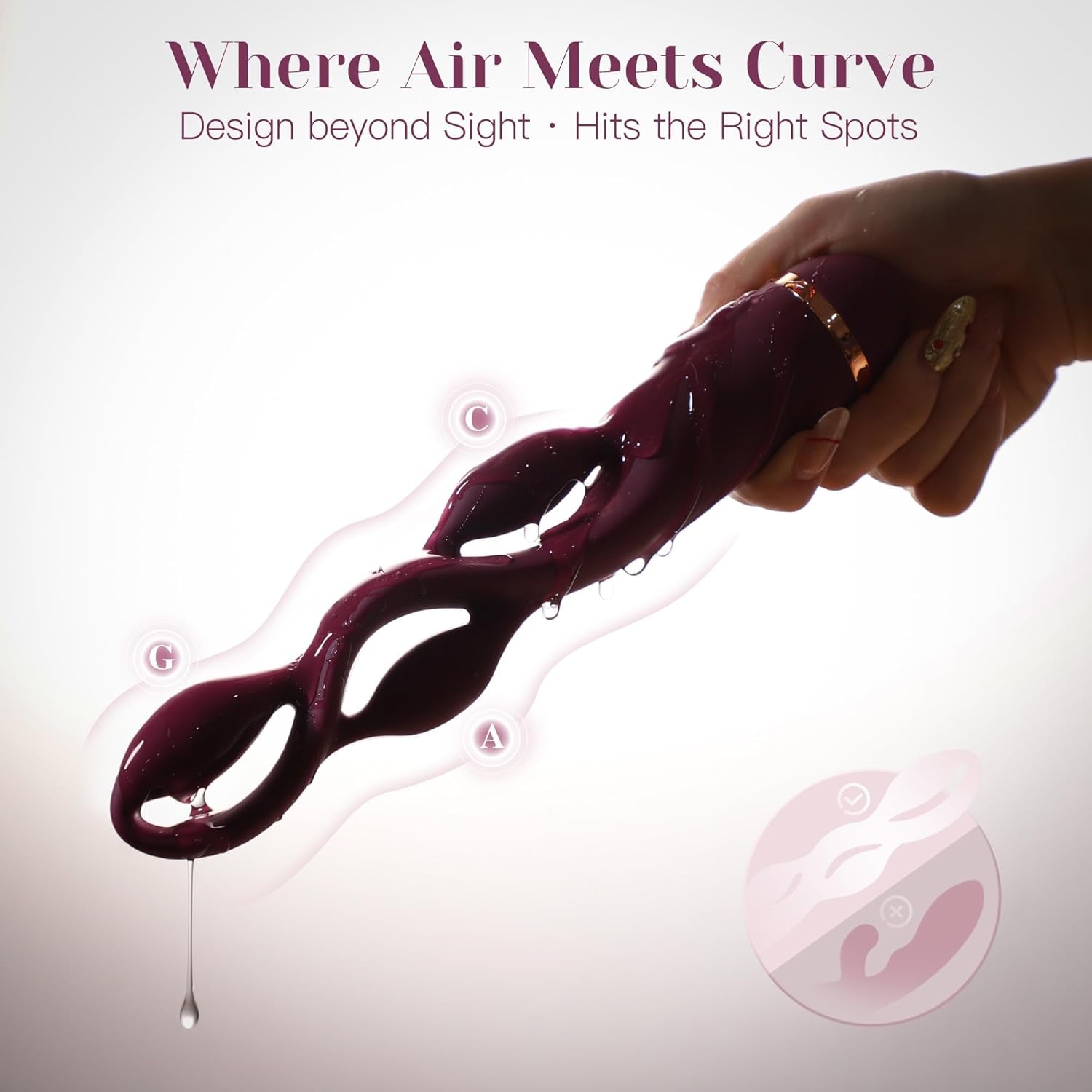 G Spot Vibrator Adult Toy -  Premium Vibrators with 10 Modes, Triple Stimulation Full Silicone Silent Vibrator IPX7 Waterproof, Clitoral Anal Beeds Nipple Toys Adult Toys for Women Men Couple