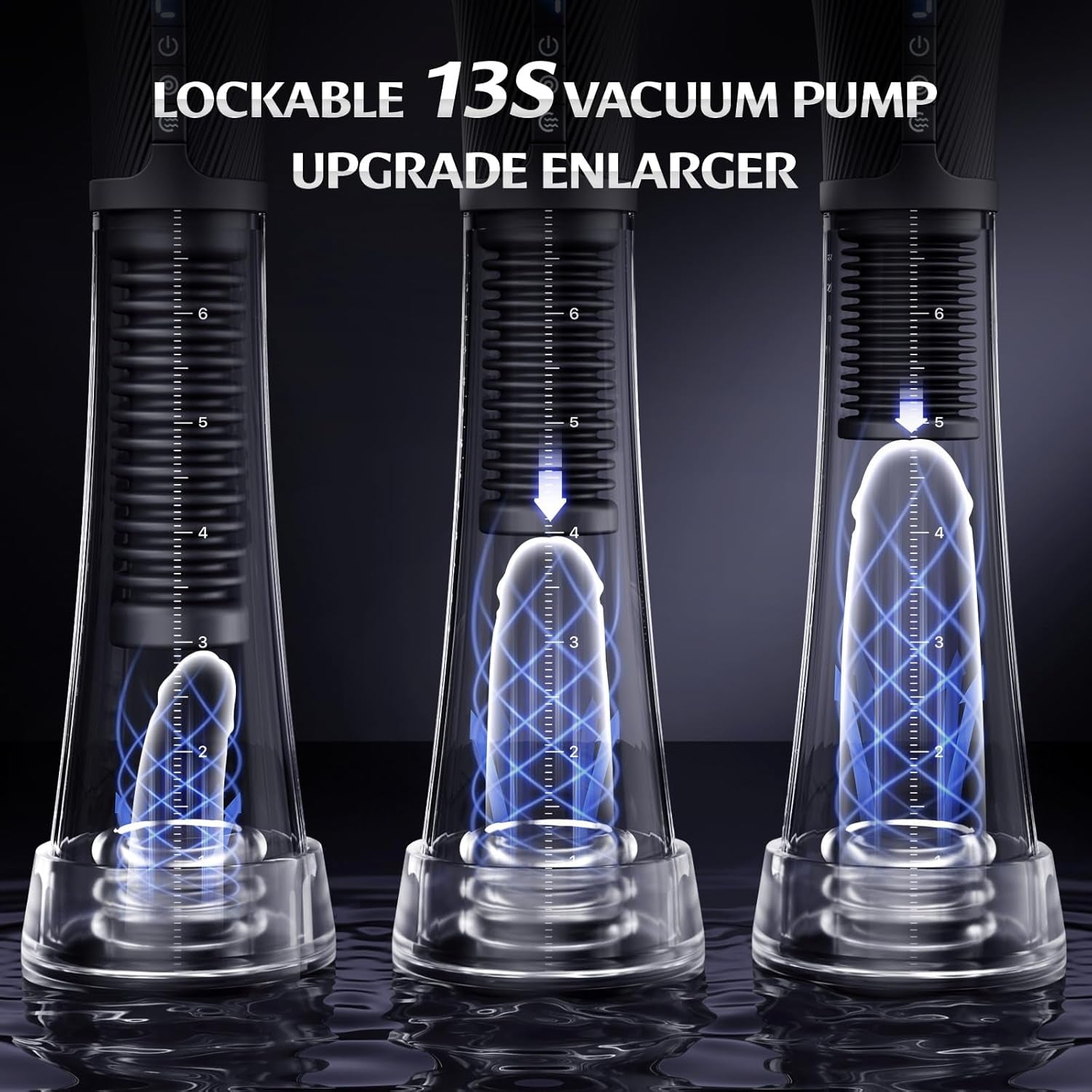 ClearPulse AI Male Masturbator Transparent Pump Trainer - SinfulX - Personal Care > Sexual Wellness > Male Suction Vibrator