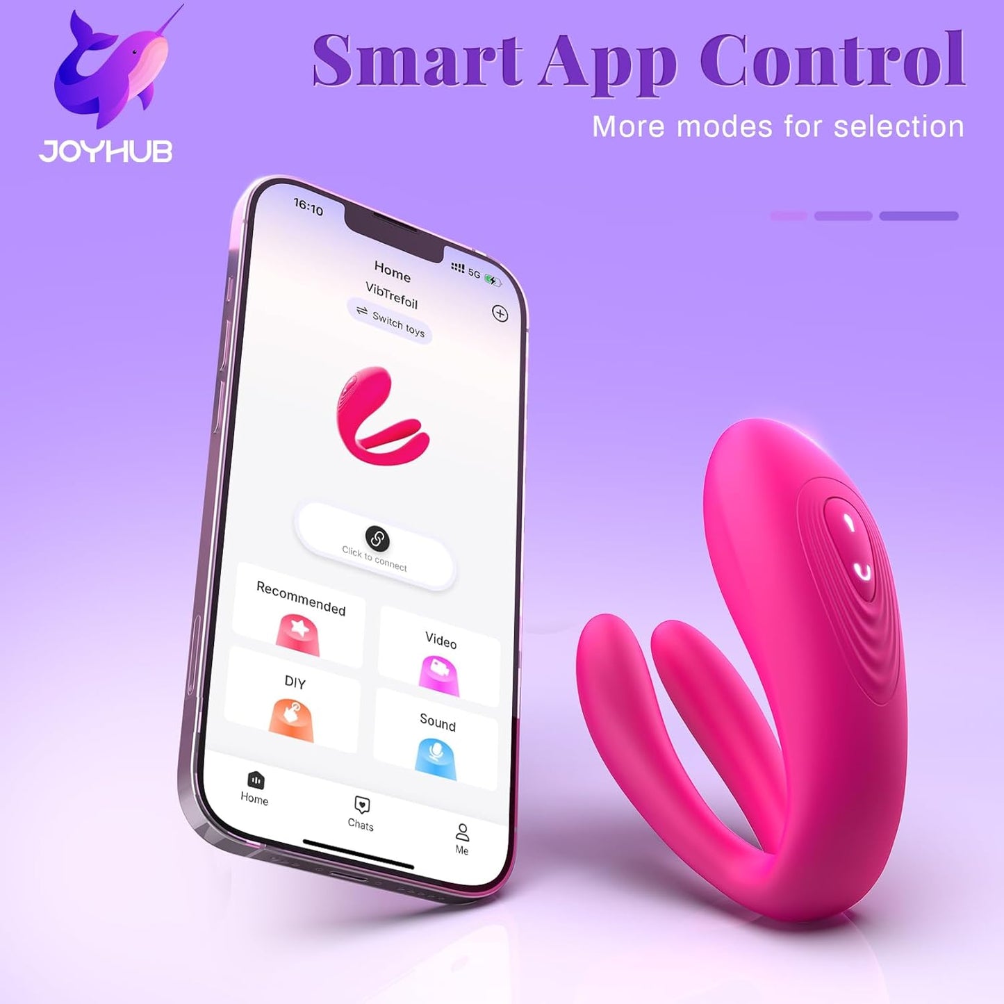 Wearable Remote Control Vibrator -  Adult Sex Toys for Women Couples Female Sex Toy G Spot Vibrators Clitoral Penis Vibrator with 10 Powerful Vibrating Double-Ended Dildos Vibrating Panties