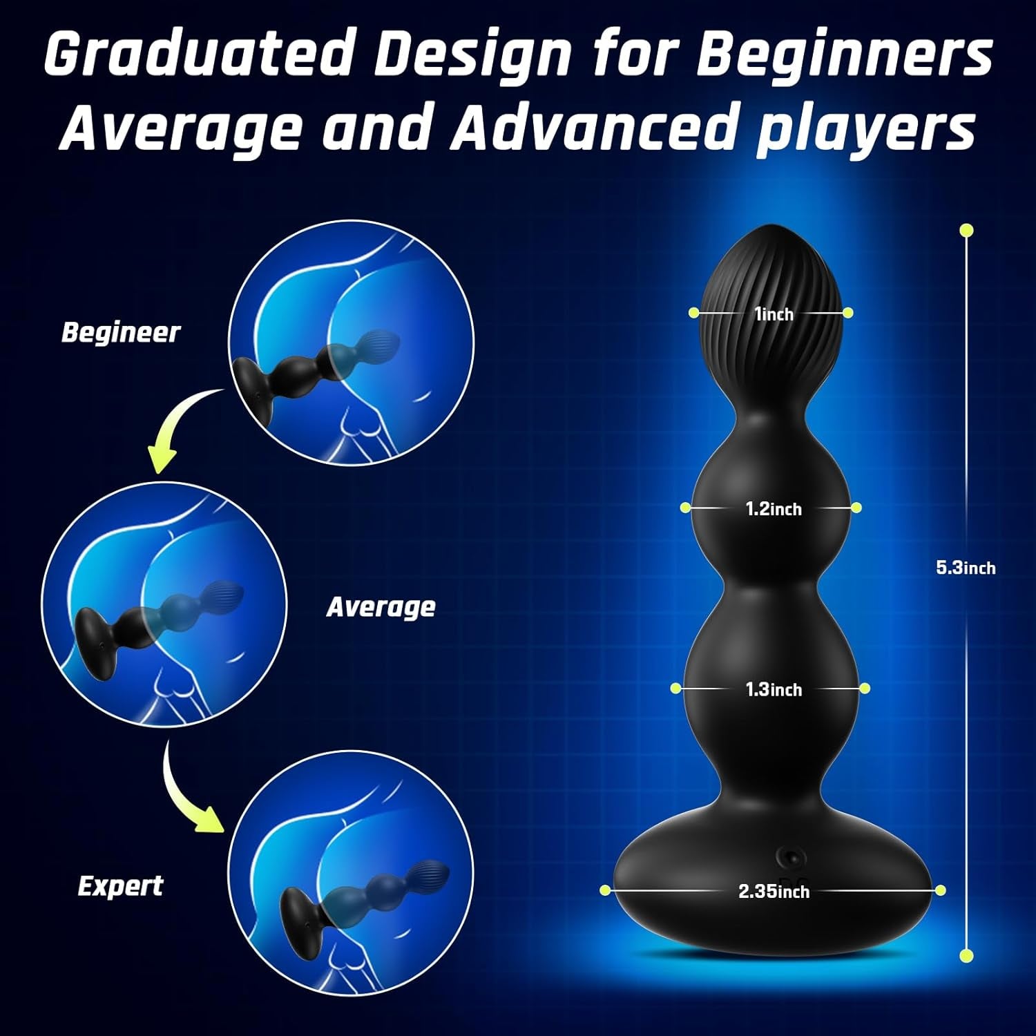 360° Rotation Adult Sex Toys for Men Prostate Massager - Swirl Surround Stimulate Prostate Point APP Remote Control, Adult Toys Anal Plug with 10 Vibrating, Anal Toys Vibrator Mens - SinfulX - 